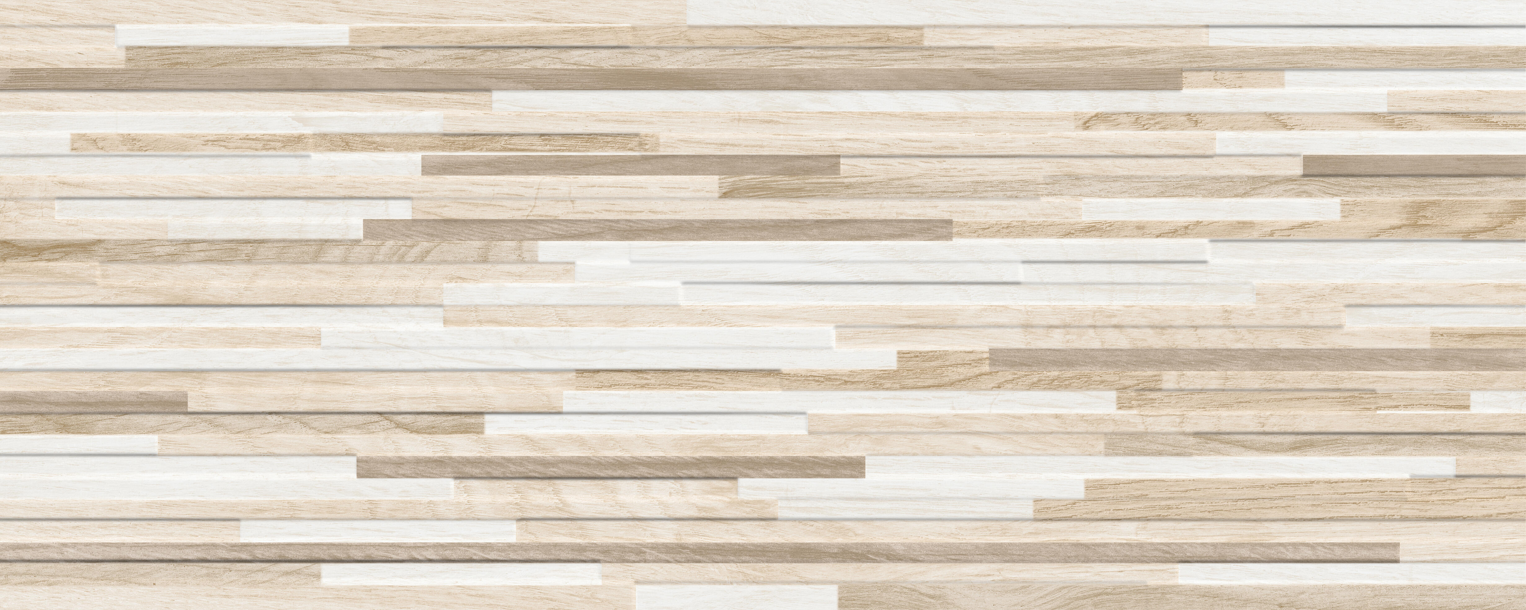 Piastrella da rivestimento interno in gres naturale 20 x 50 cm non rettificato beige e bianco opaco Vintage Stick Sp. 7 mm 1.6 mq - 2