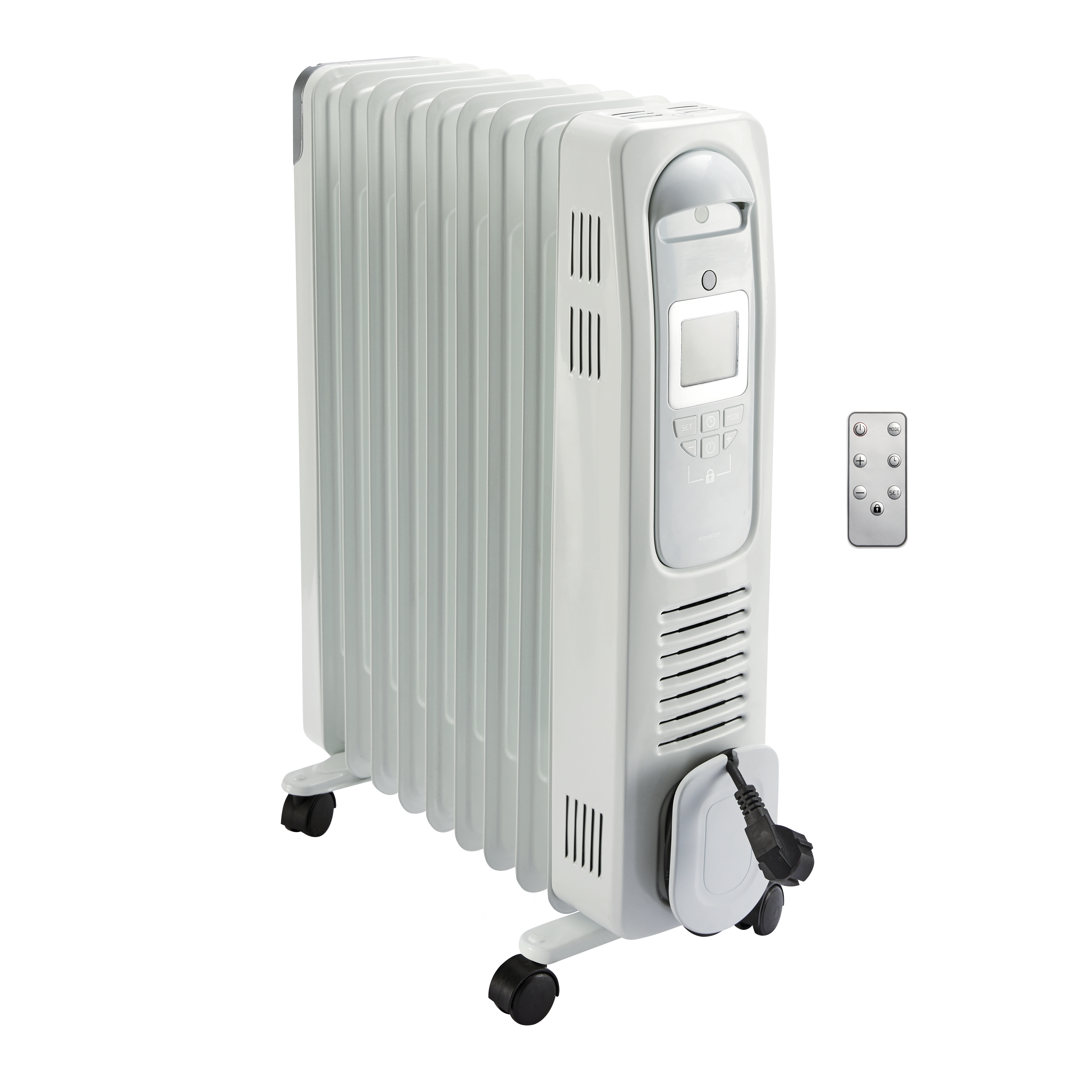 Radiateur à Bain dHuile 2500W, Silencieux 11 éléments, Thermostat