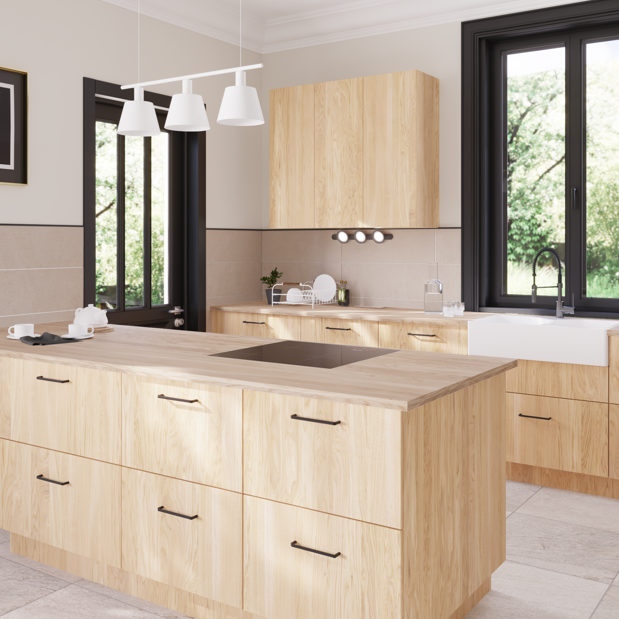 Listwa reflektorowa łazienkowa Loya IP44 czarny 3 x 500 lm LED Inspire - 6