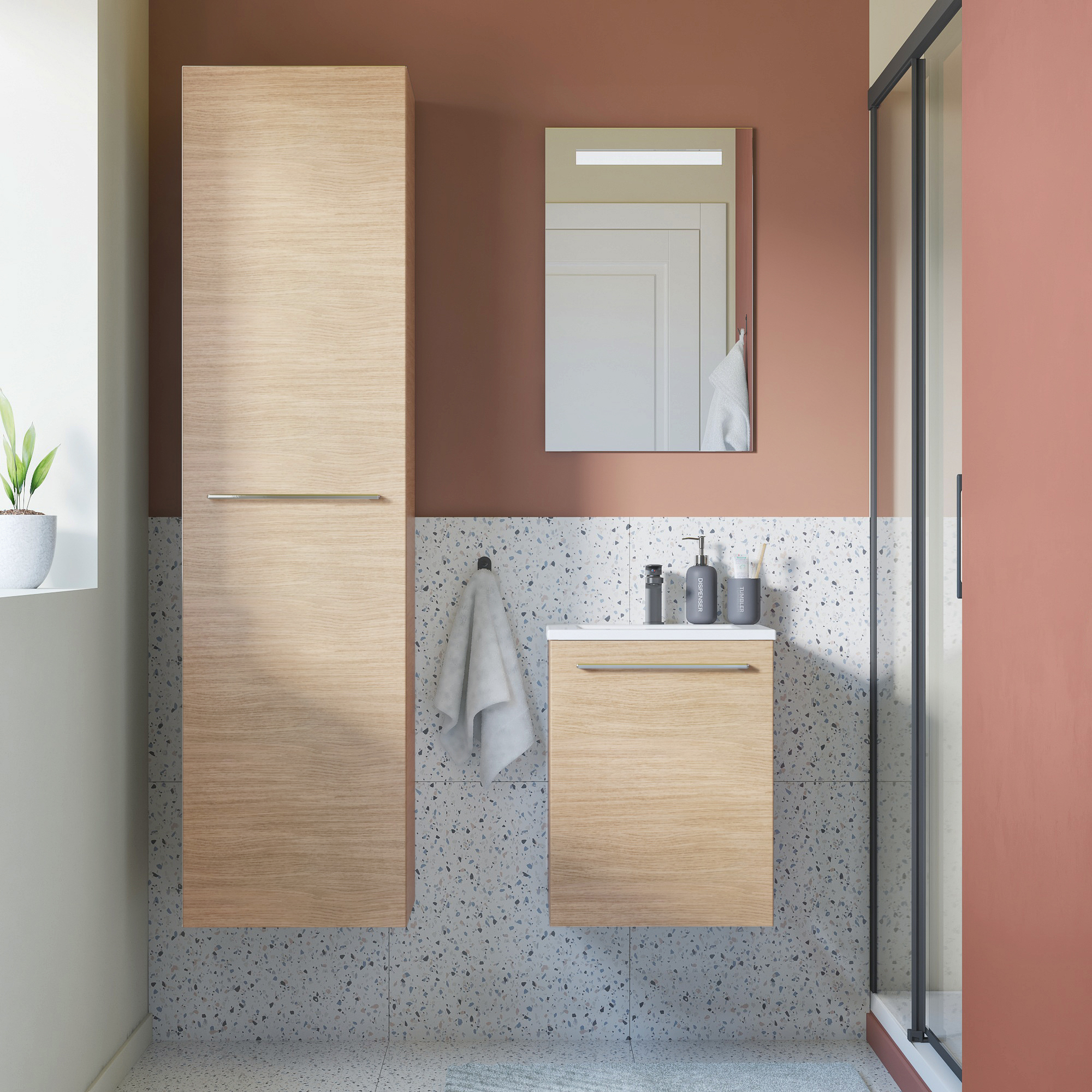 colonna bagno Remix rovere naturale L45 x H173 x  48 cm - 6
