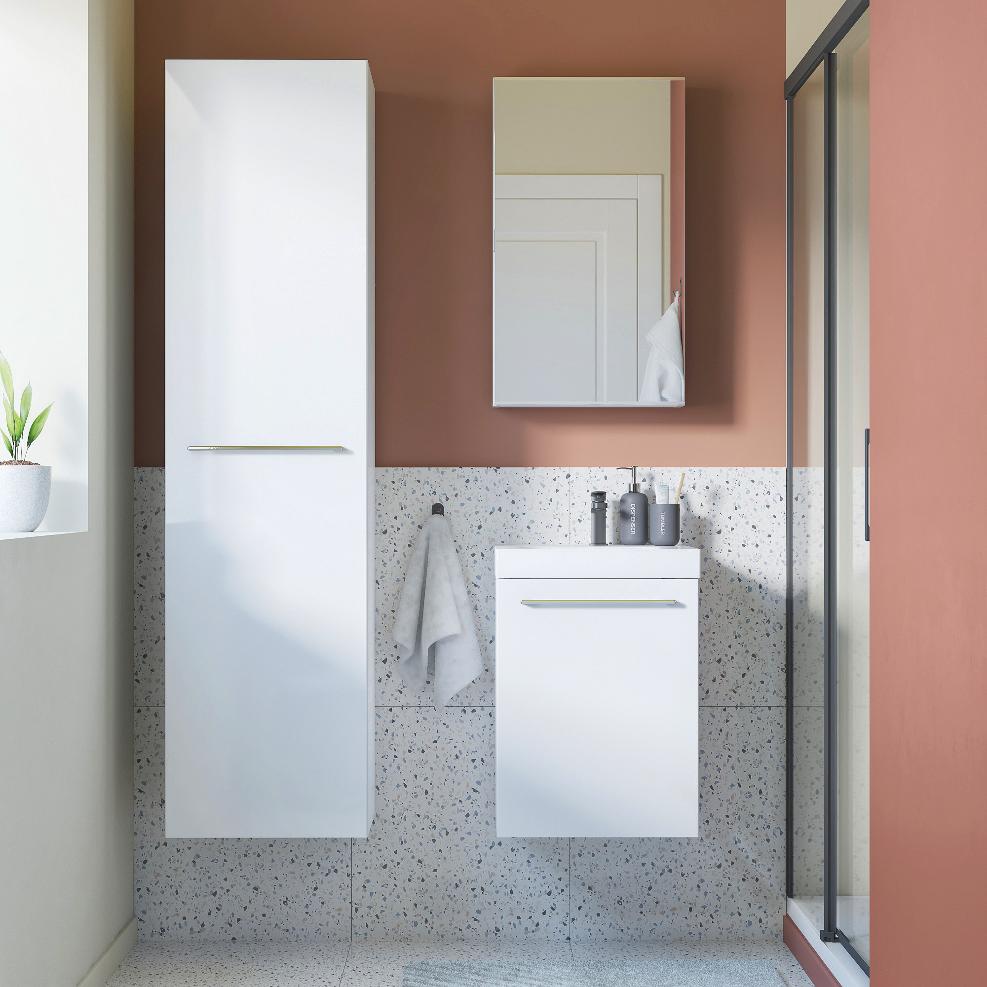 Porte, 1P, l.45 x H.173.1cm, Blanc-Blanc 0, Remix - 21