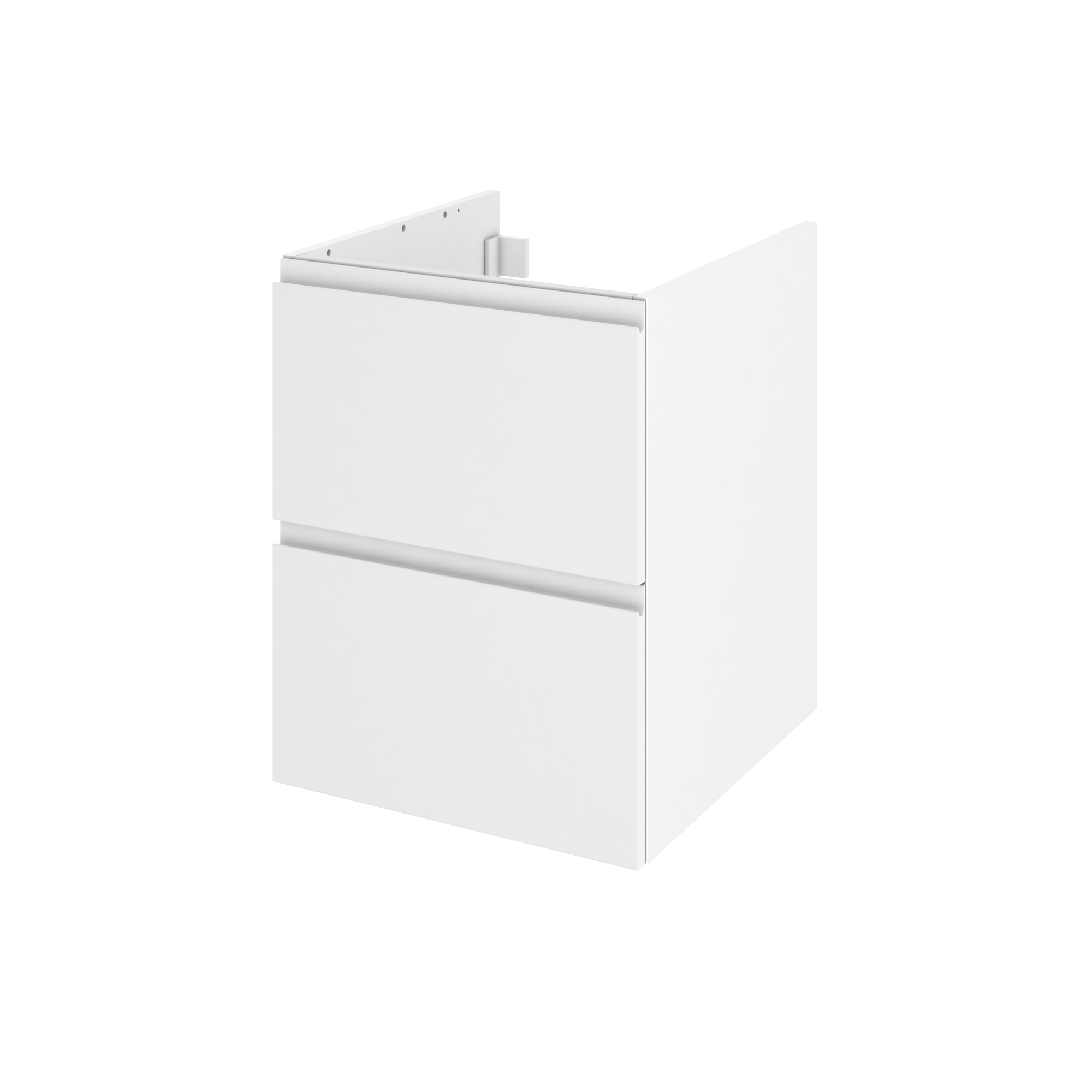 Meuble sous-vasque 2t l.79 x H.53 x P.45 cm blanc Essential