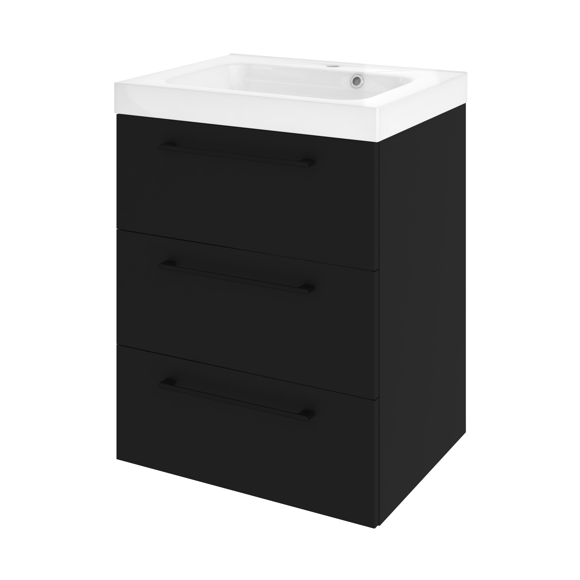 Szafka pod umywalkę Remix Black Mat 60 Sensea - 14