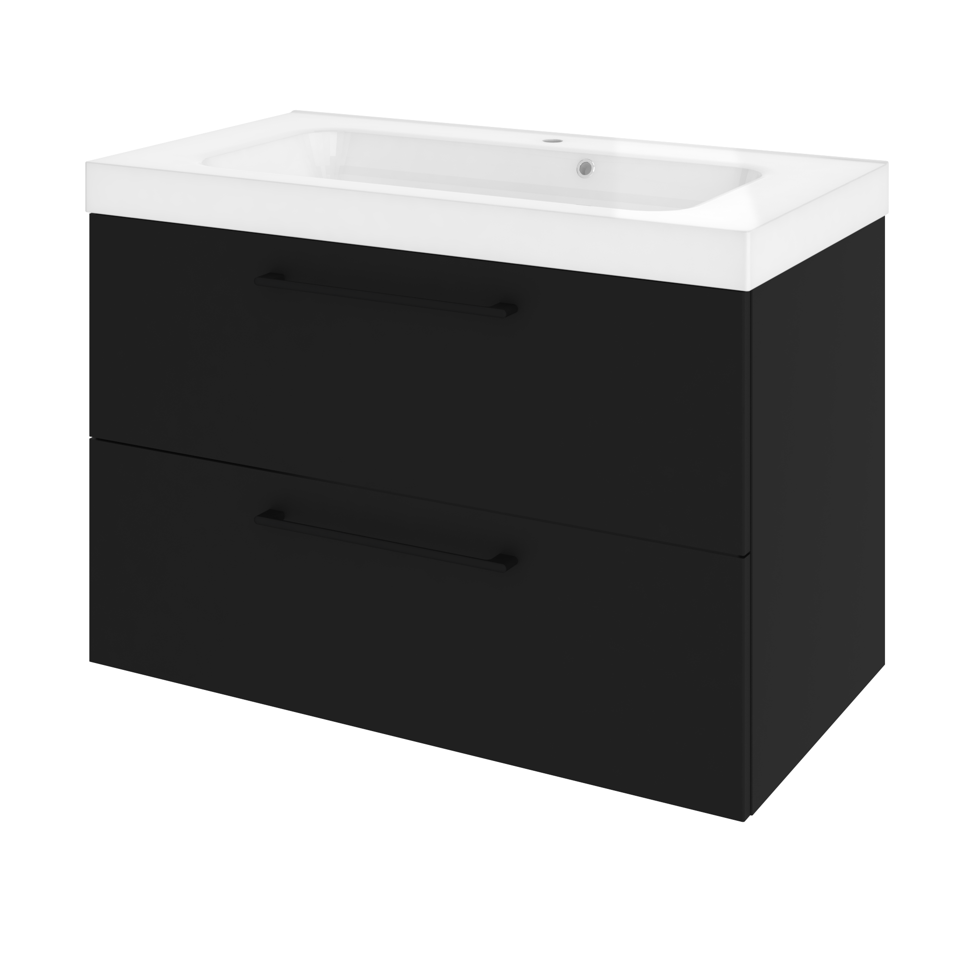 Szafka pod umywalkę Remix Black Mat 90 Sensea - 13