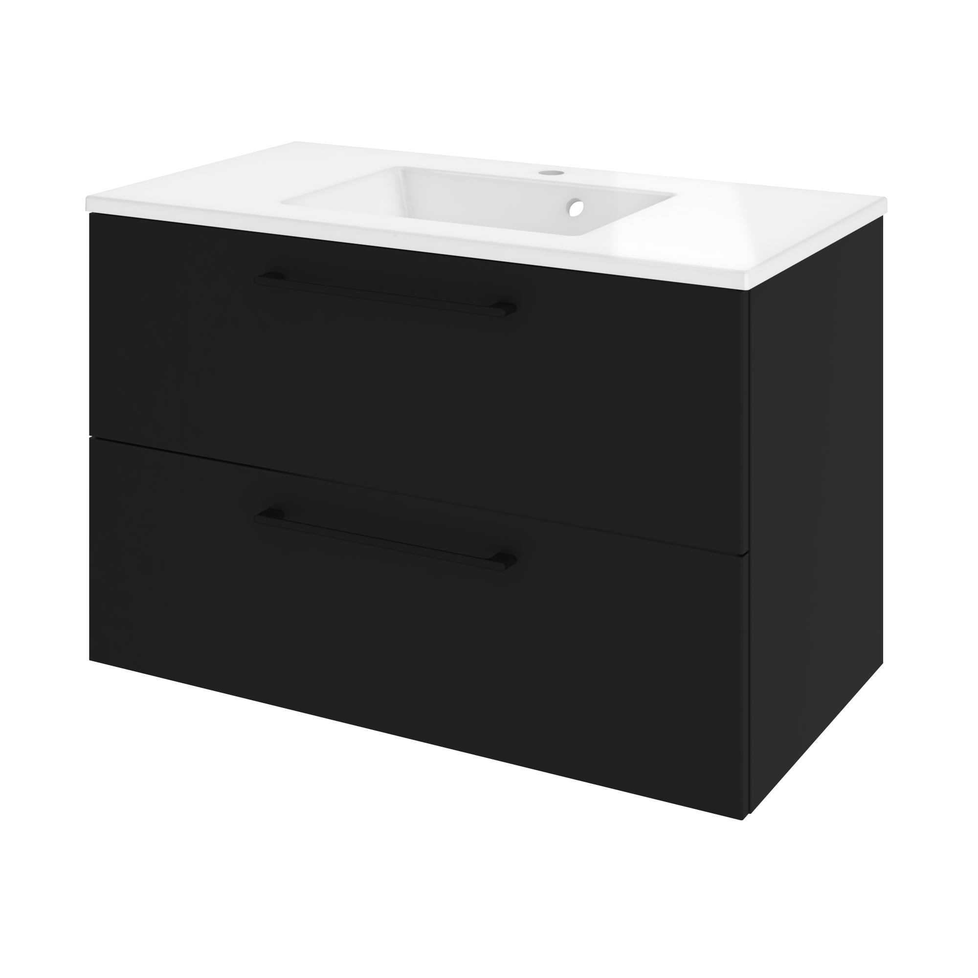 Szafka pod umywalkę Remix Black Mat 90 Sensea - 14