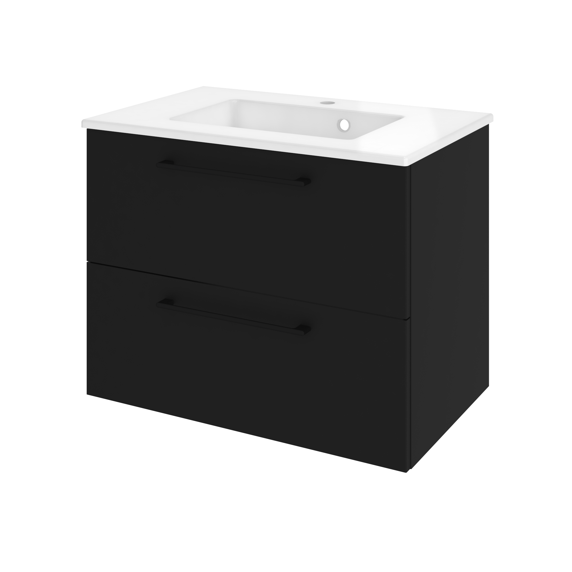 Szafka pod umywalkę Remix Black Mat 75 Sensea - 14