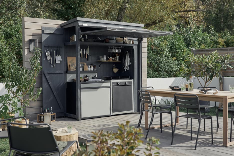 Une petite cuisine d’extérieur sur la terrasse | Leroy Merlin