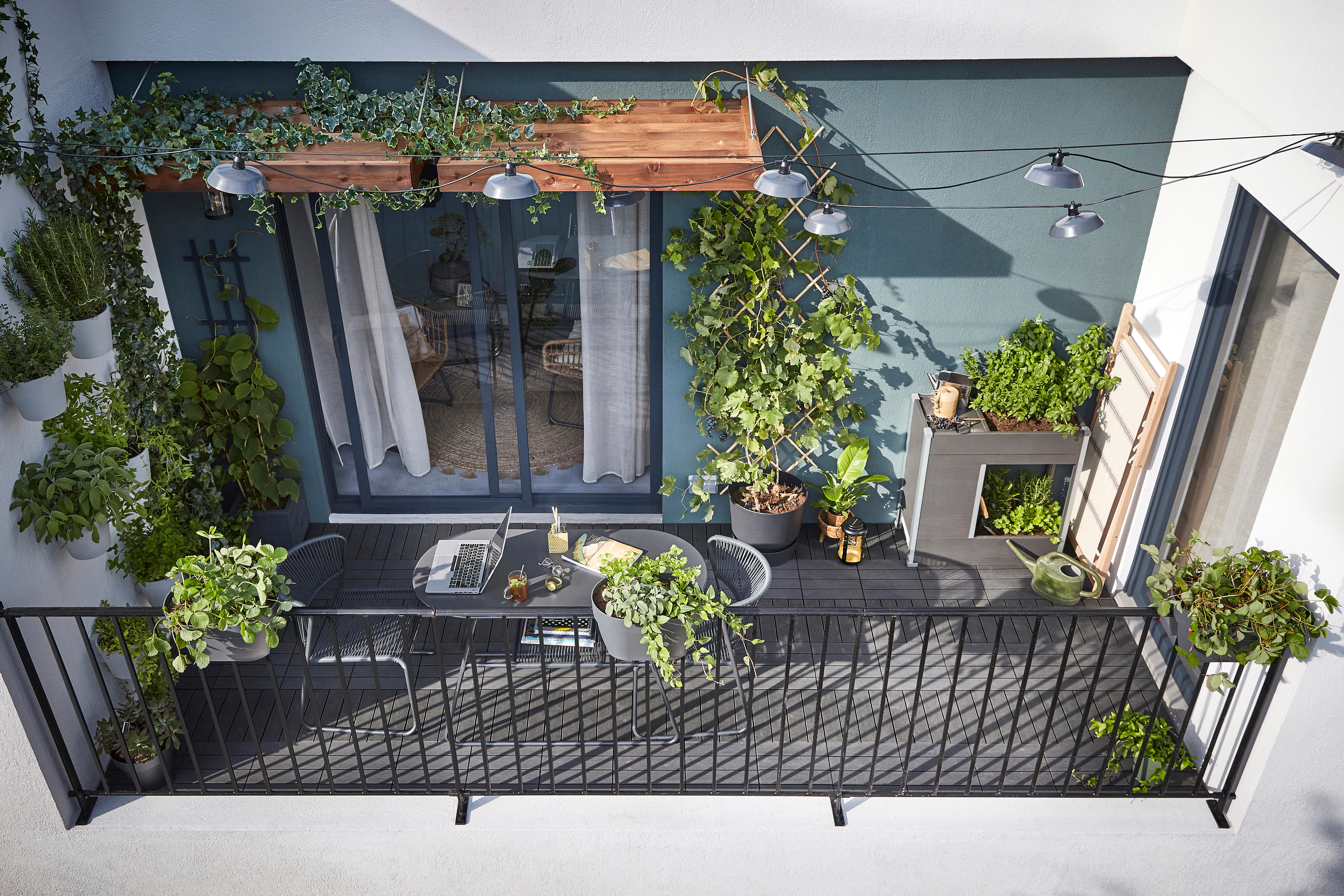 Mesa de metal NATERIAL DUO CINZENTO ESCURO - 14