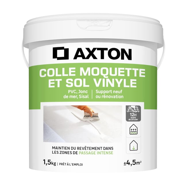 Colle pour moquette sol vinyle AXTON beige 1.5KG