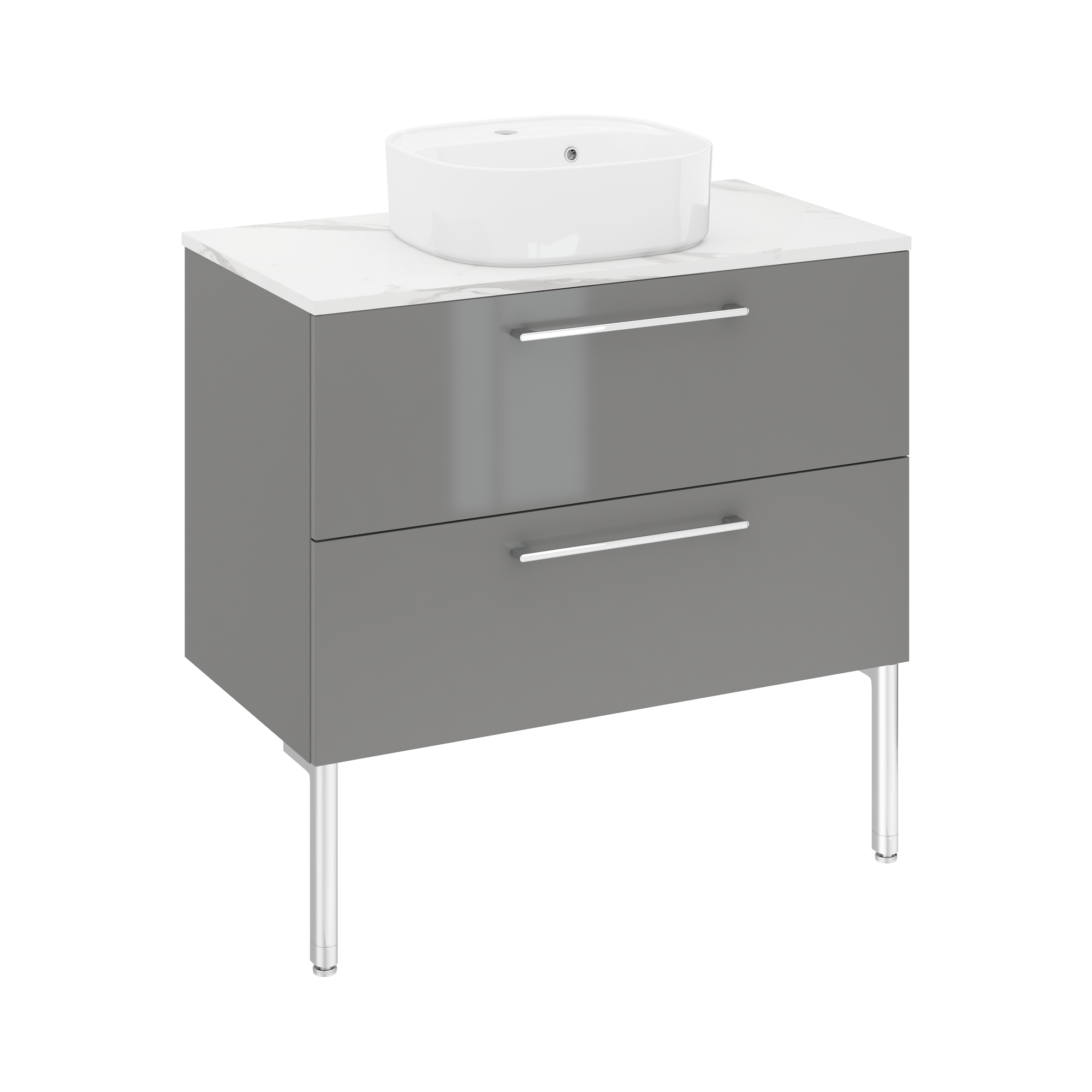 Lavabo da appoggio SENSEA rettangolare in ceramica L 42.9 x H 16 x P 39.7 cm bianco lucido piletta non inclusa - 13