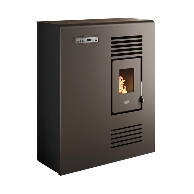 Stufa a pellet ventilata Tina 4.5 KW nero
