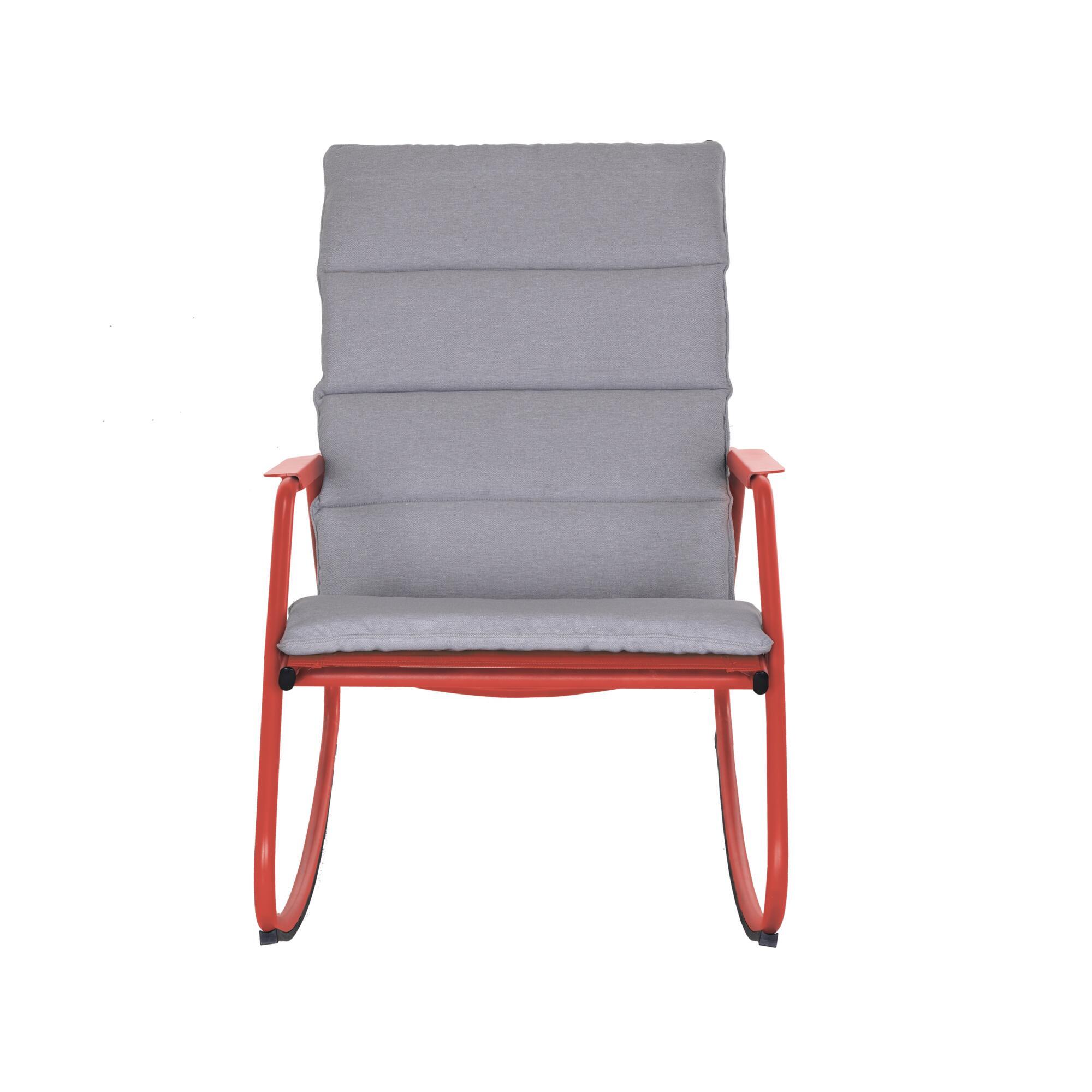 Fauteuil de jardin acier rouge NATERIAL Lyco - 5