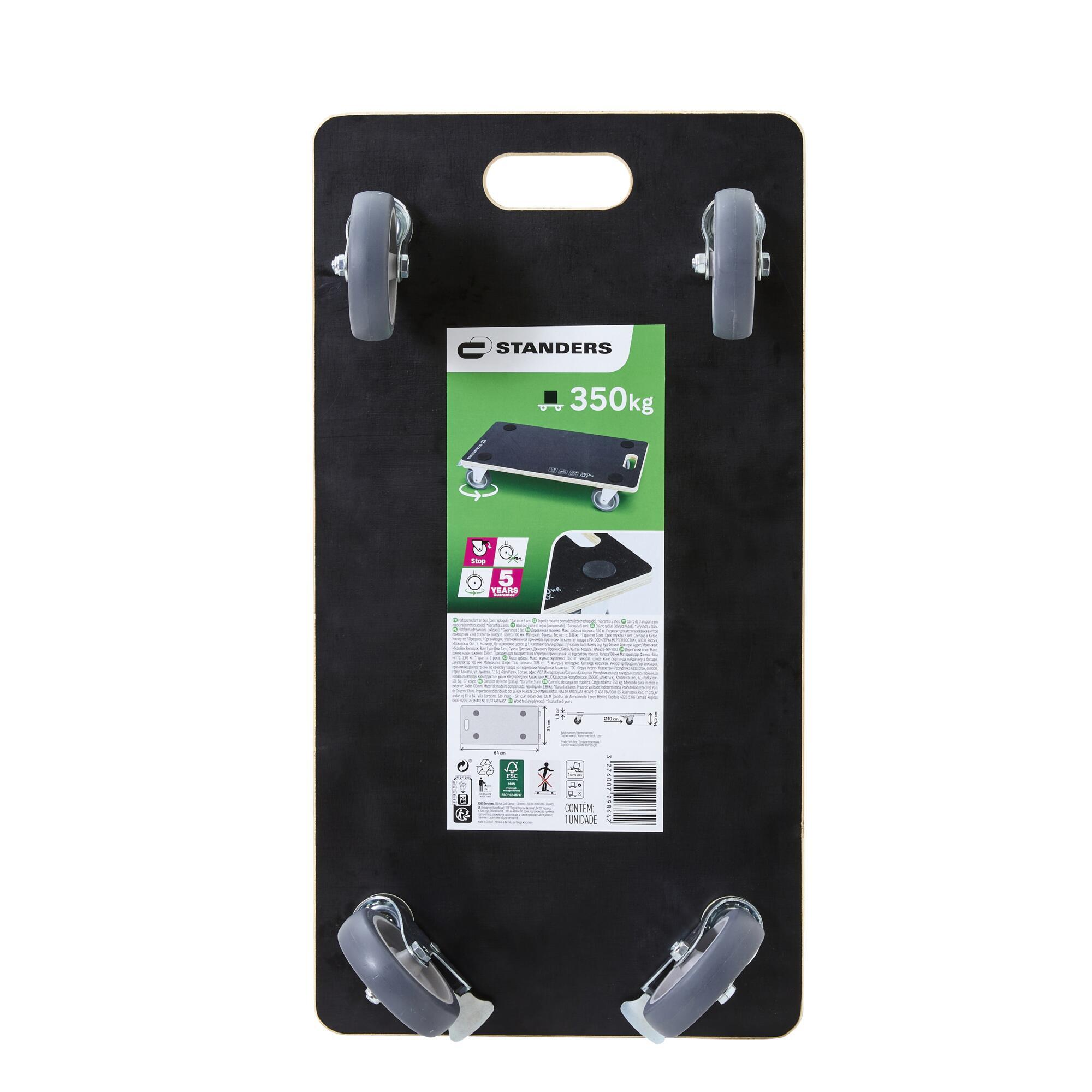 Suporte rodante 640X340X145MM 350KG 100MM - 8