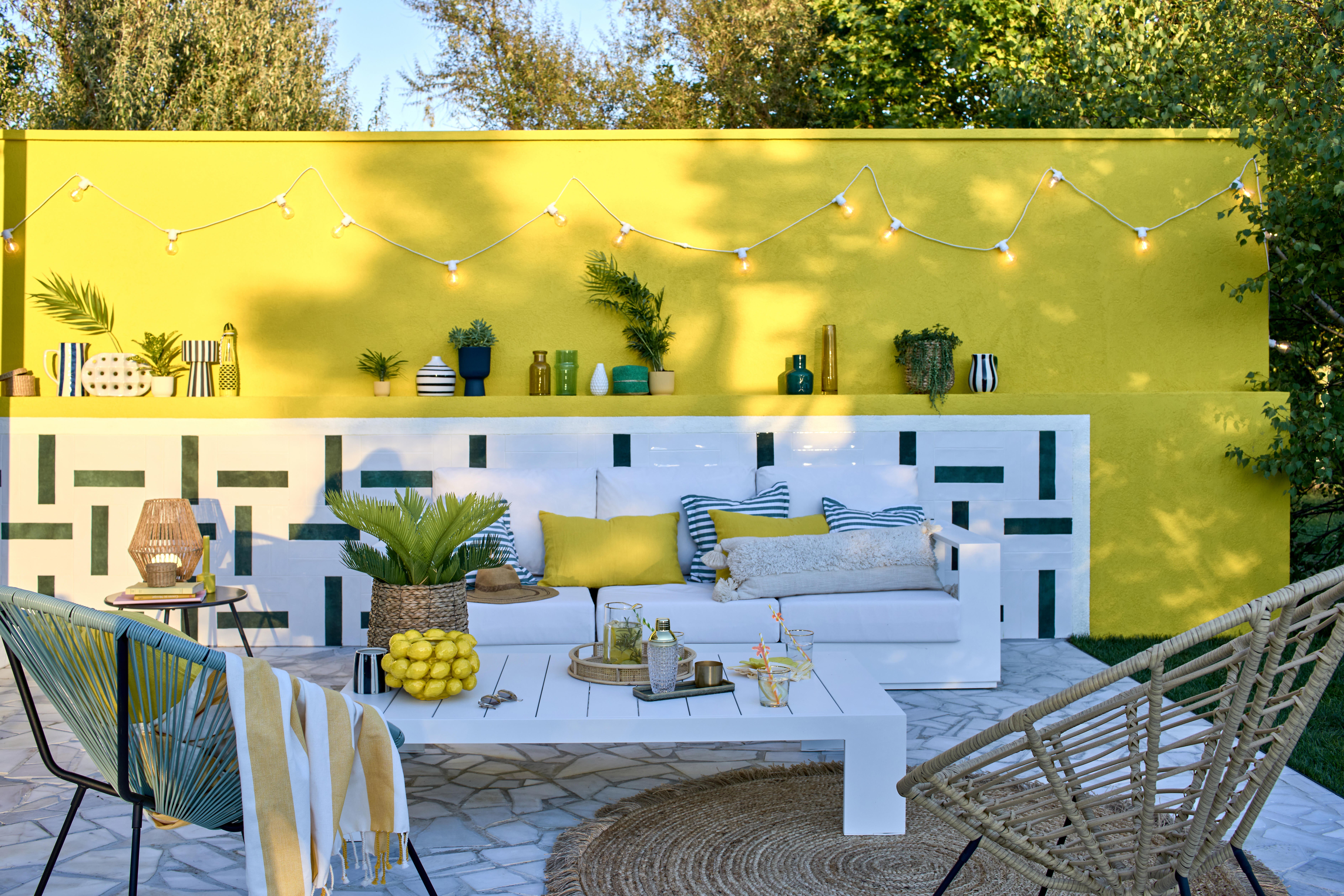 Canapé 3 places de jardin aluminium NATERIAL Lagun - 14