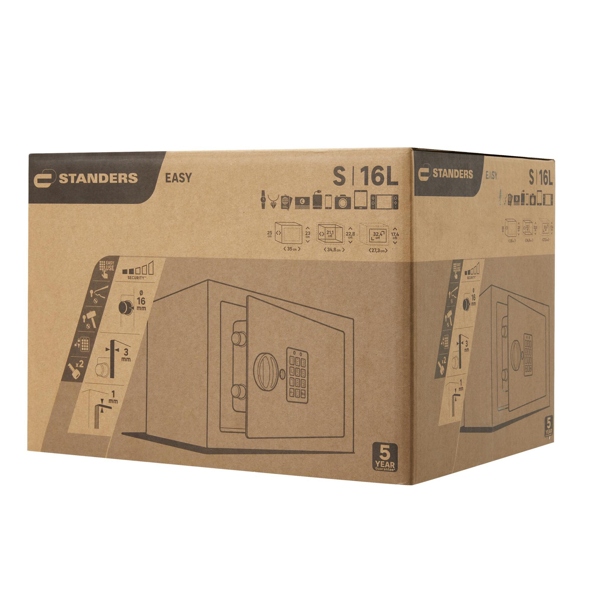 Coffre-fort à code STANDERS Sft-25enl1-23h H.23 x l.35 x P.25 cm, 16L - 7