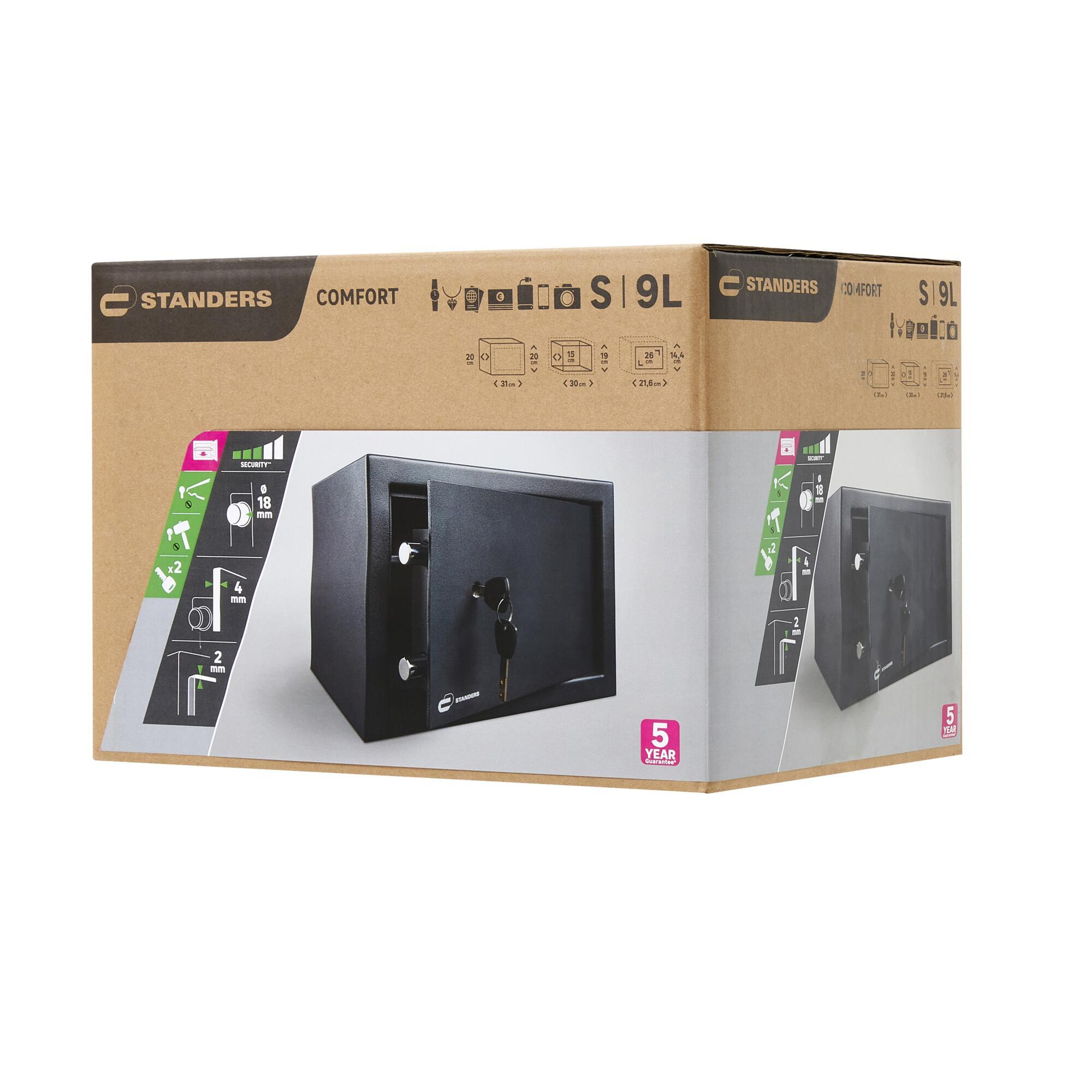 Coffre-fort à clé STANDERS Sft-20kbl2 H.20 x l.31 x P.20 cm, 9L - 7