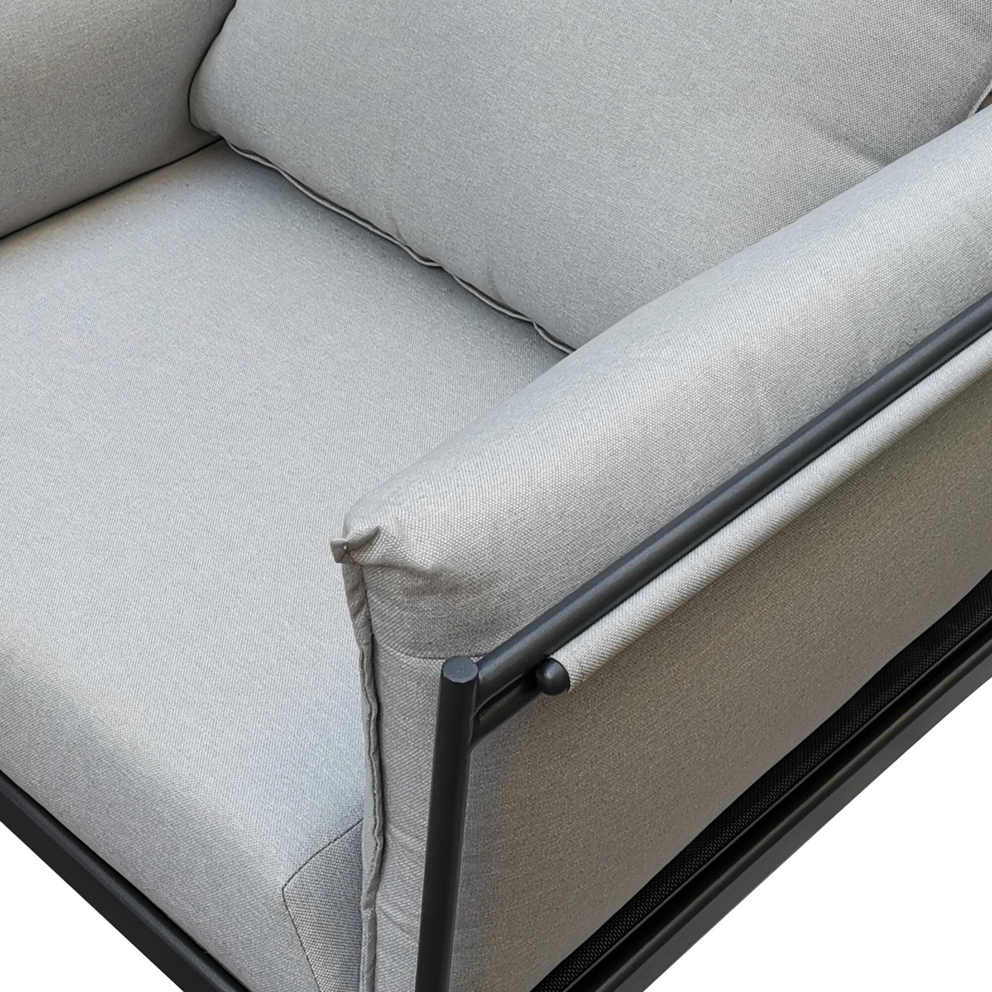 Salon bas de jardin gris Levo NATERIAL, 2 personnes - 10