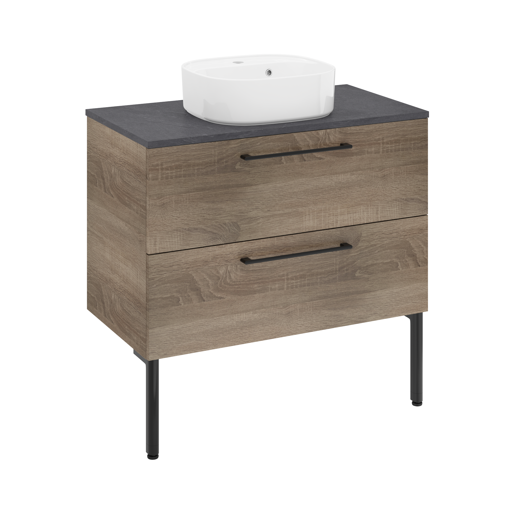 Lavabo da appoggio SENSEA rettangolare in ceramica L 42.9 x H 16 x P 39.7 cm bianco lucido piletta non inclusa - 10
