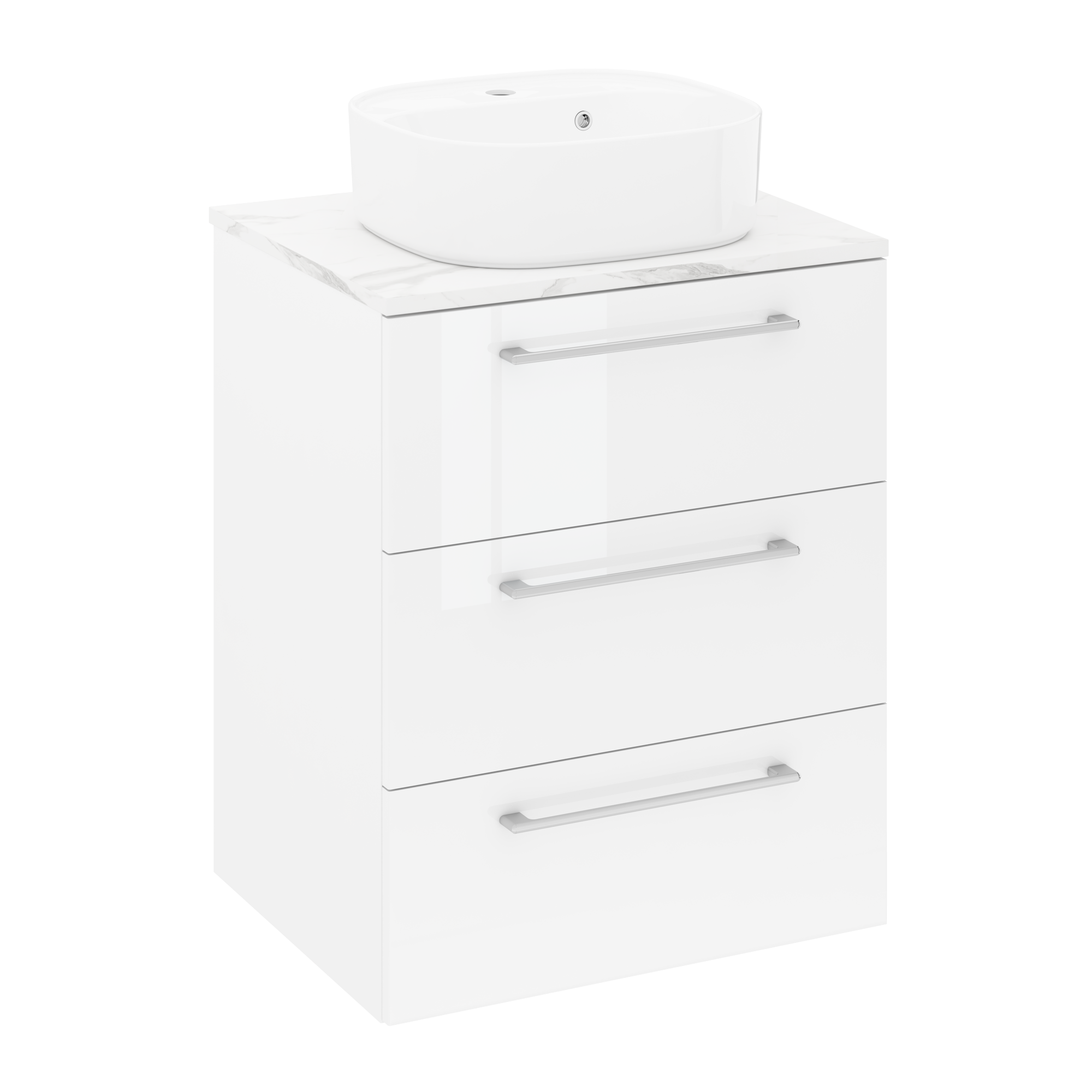 Lavabo da appoggio SENSEA rettangolare in ceramica L 42.9 x H 16 x P 39.7 cm bianco lucido piletta non inclusa - 9