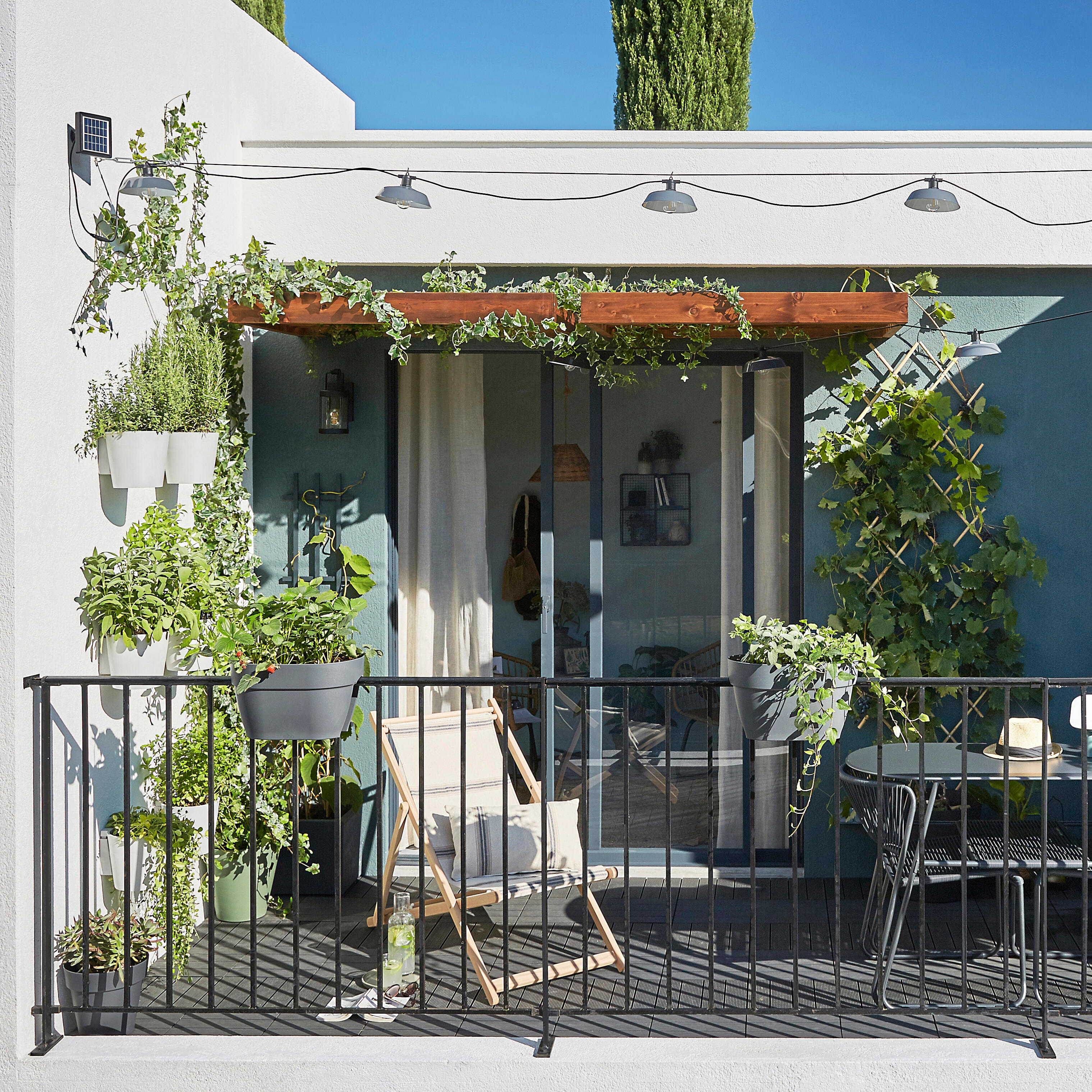 Mesa de metal NATERIAL DUO CINZENTO ESCURO - 19