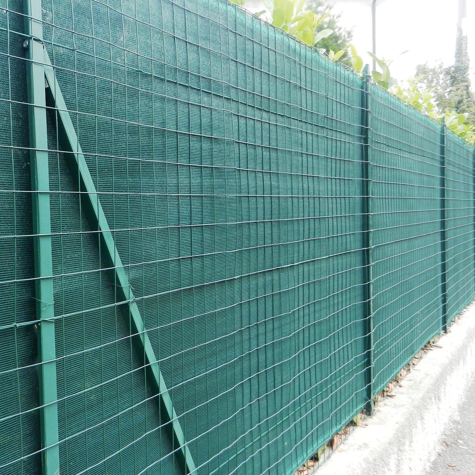 Rete ombreggiante in Polietilene alta densità TENAX COIMBRA verde 1x5 m L 5 x H 1 m verde - 2