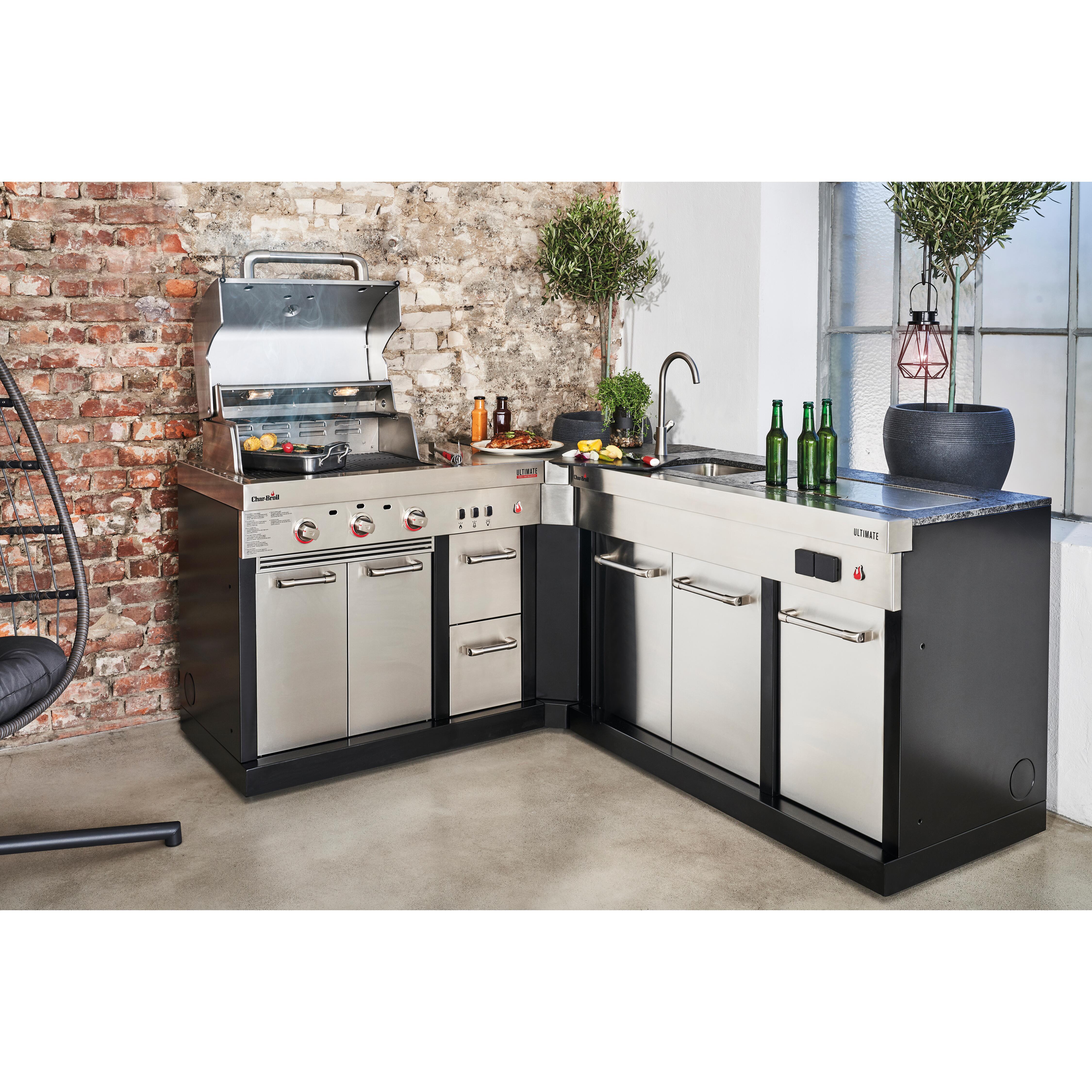 Cucina da esterno Ultimate  CHAR-BROIL 3 bruciatori  L 63.5 x H 123.5 cm - 3