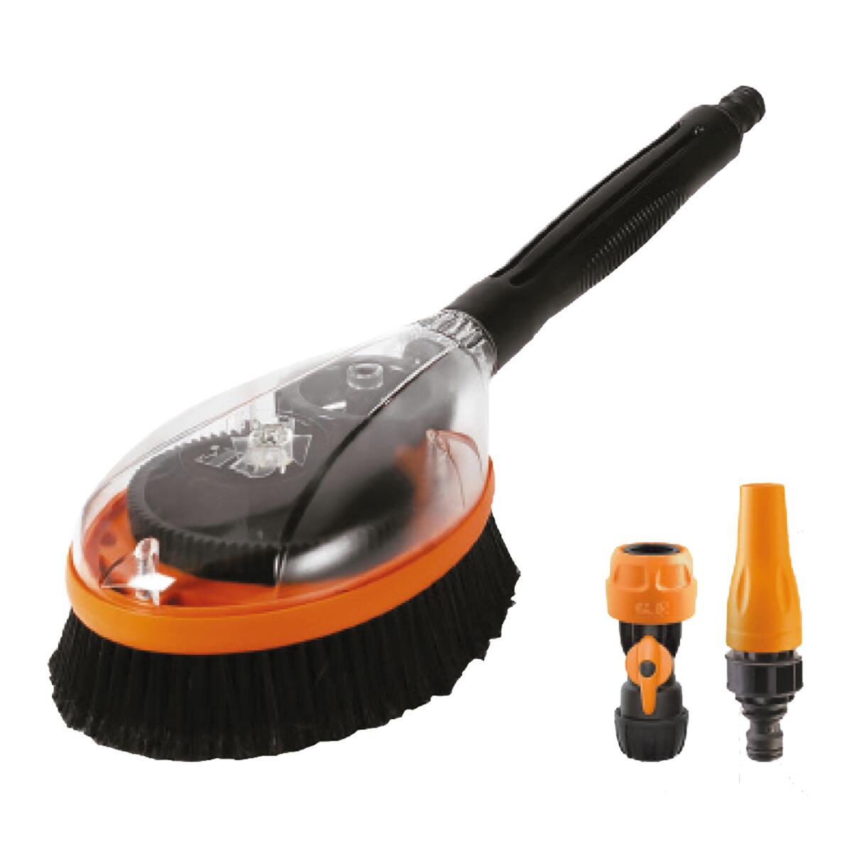 Spazzola per Lavaggio Auto Con Manico Telescopico, Kit 3 in 1 Spazzola per Lavaggio Auto Con Manico Telescopico, Kit 3 in 1
