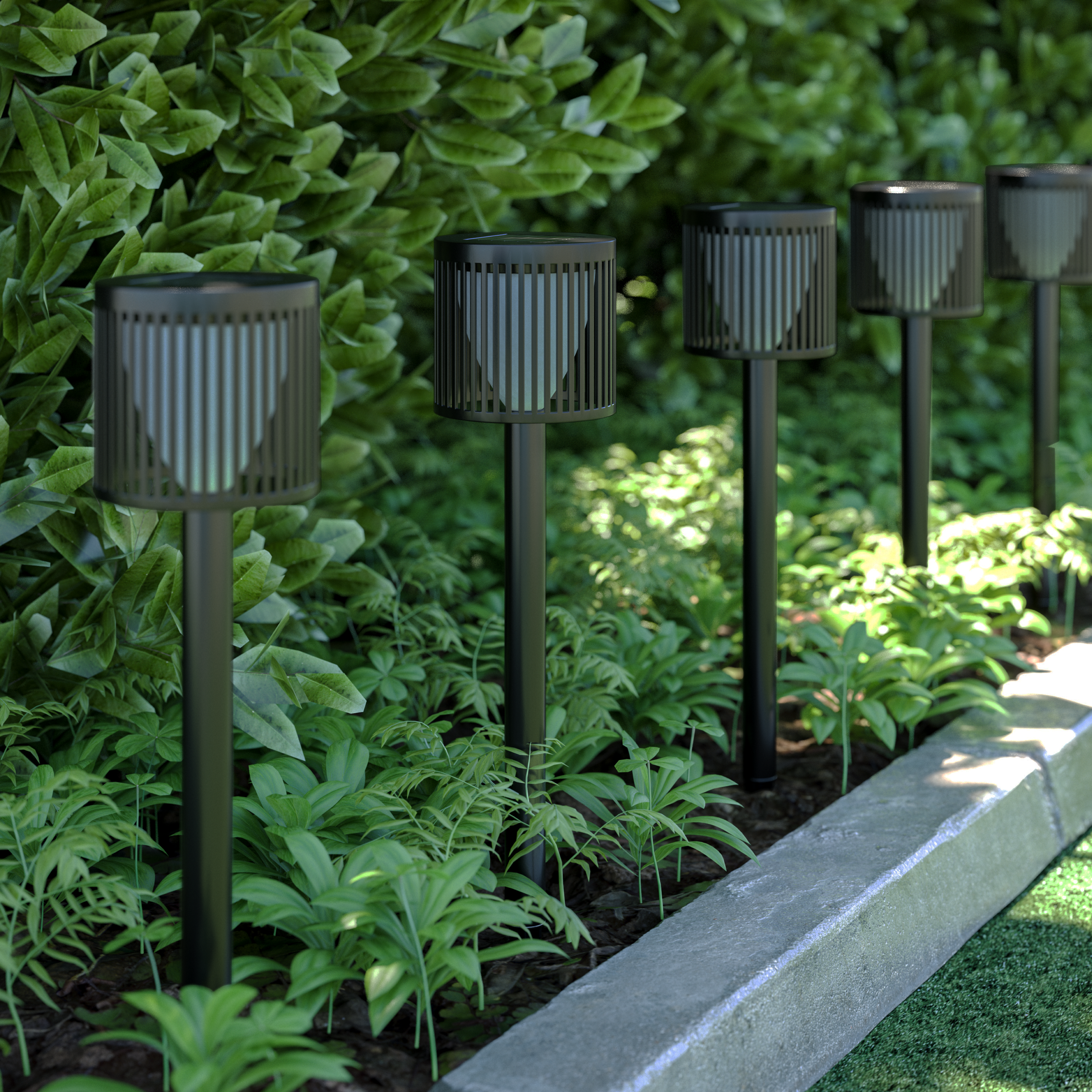 Baliza exterior Nioki IP44 3000K 39CM preto Inspire - 4