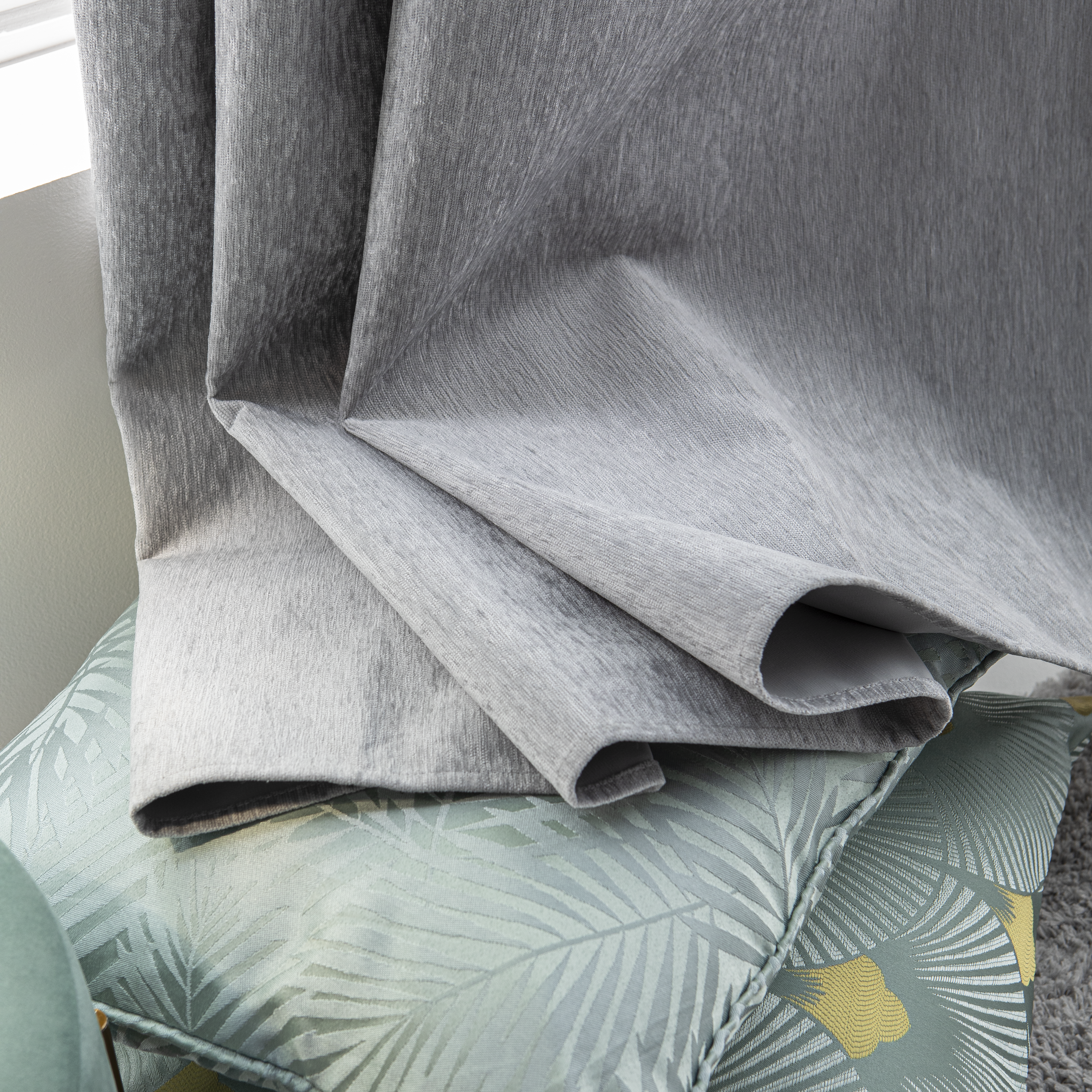 Cortinado fita e/ou presilha blackout Auriane 200x280cm cinza Inspire - 17