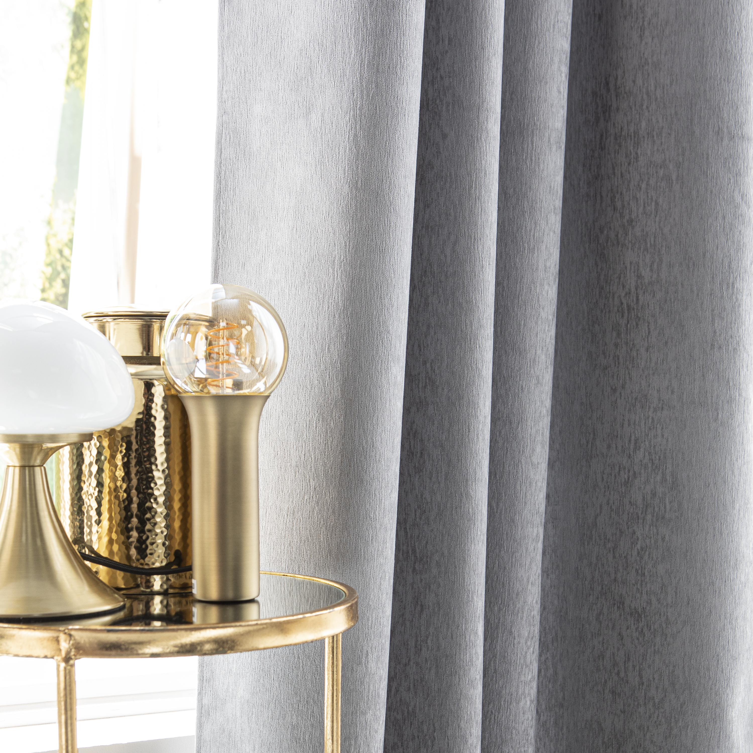 Cortinado fita e/ou presilha blackout Auriane 200x280cm cinza Inspire - 18