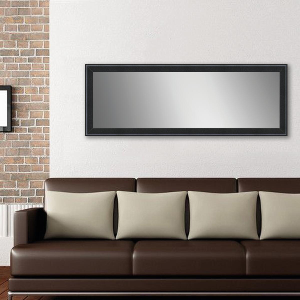 Specchio da Parete,Specchio da bagno,Specchiera Nero 20x50 cm