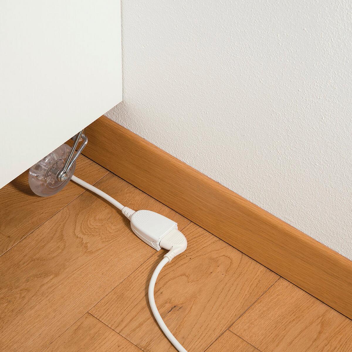 Prolunga elettrica BTICINO 3m bianco H05VV-F, 3G0.75 mm² spina 2P+T 10A, presa 2P+T - 2
