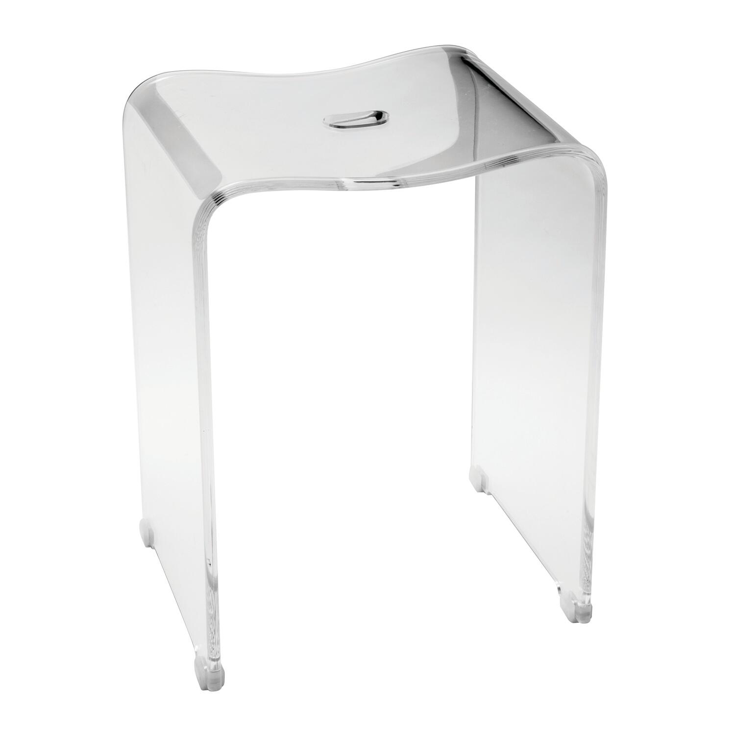 Sgabello Portariviste Umbra Magino | In Acrilico Trasparente | Design Moderno | Per Spazi Piccoli - Foto 10