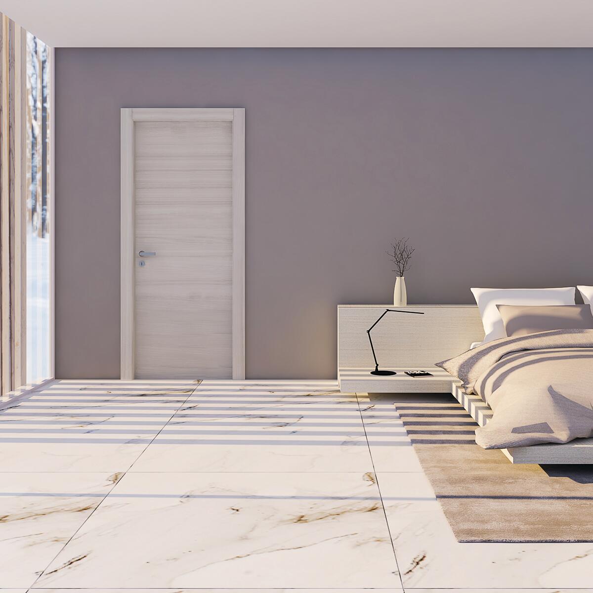Porta interna a battente in legno, L 80 x H 210 cm, palissandro, apertura reversibile SABLÈ - 2