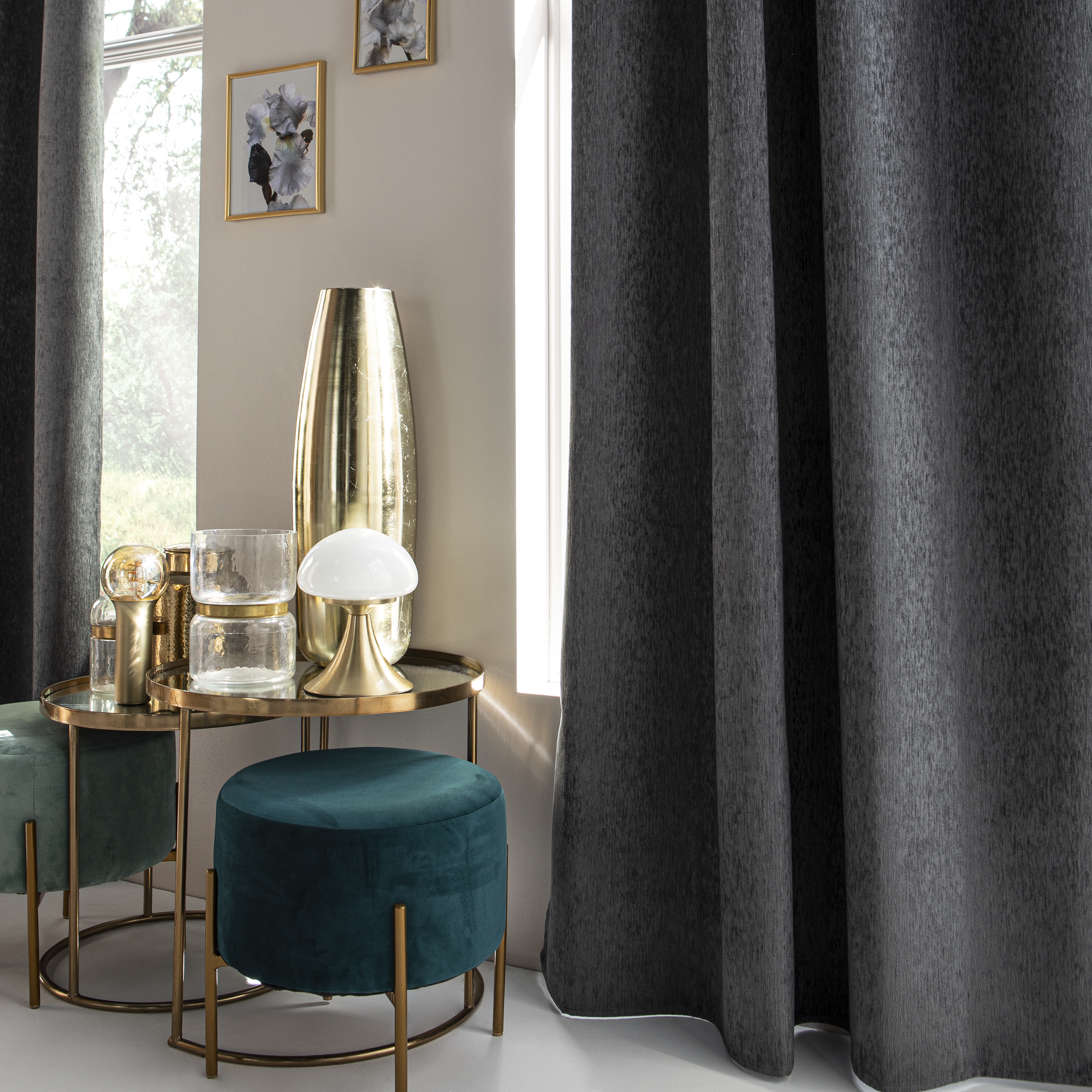 Rideau occultant thermique, Auriane, gris H.280 x l.140 cm INSPIRE - 7