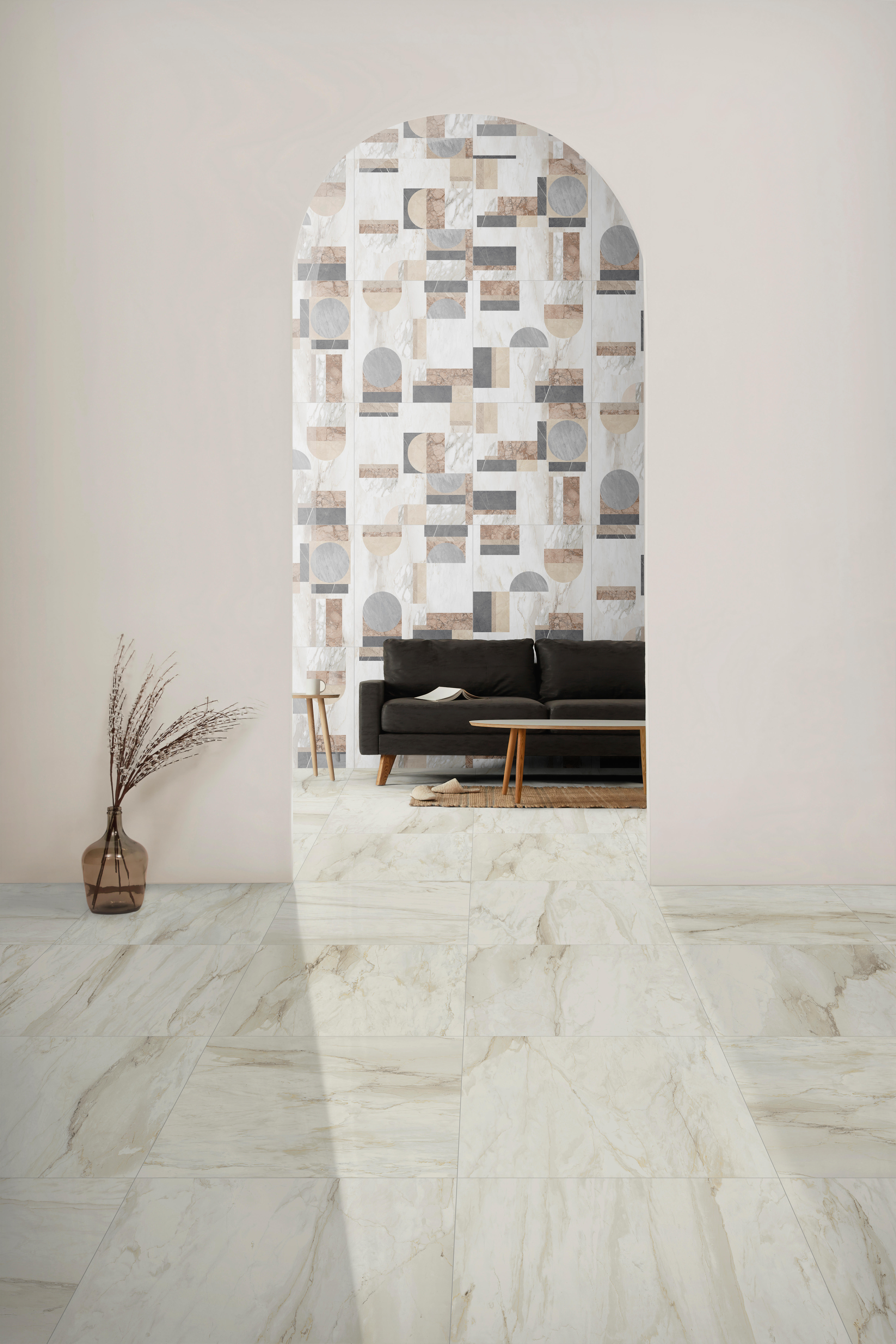 Piastrella da pavimento e rivestimento interno in gres porcellanato 75 x 150 cm rettificato bianco opaco Jolie traffico intenso (pei 4/5) Sp. 9.5 mm 2.25 mq - 6
