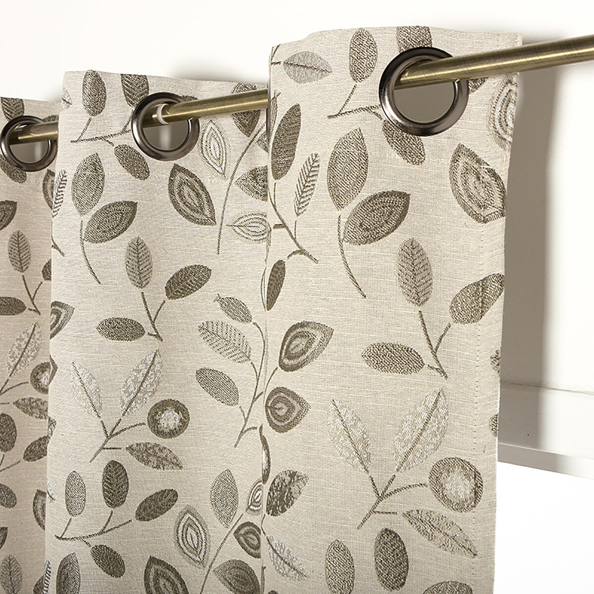Joop! Tenda Con Occhielli In Micro Velluto Emboss – Beige 30, 140 X 250 Cm, 100% Poliestere
