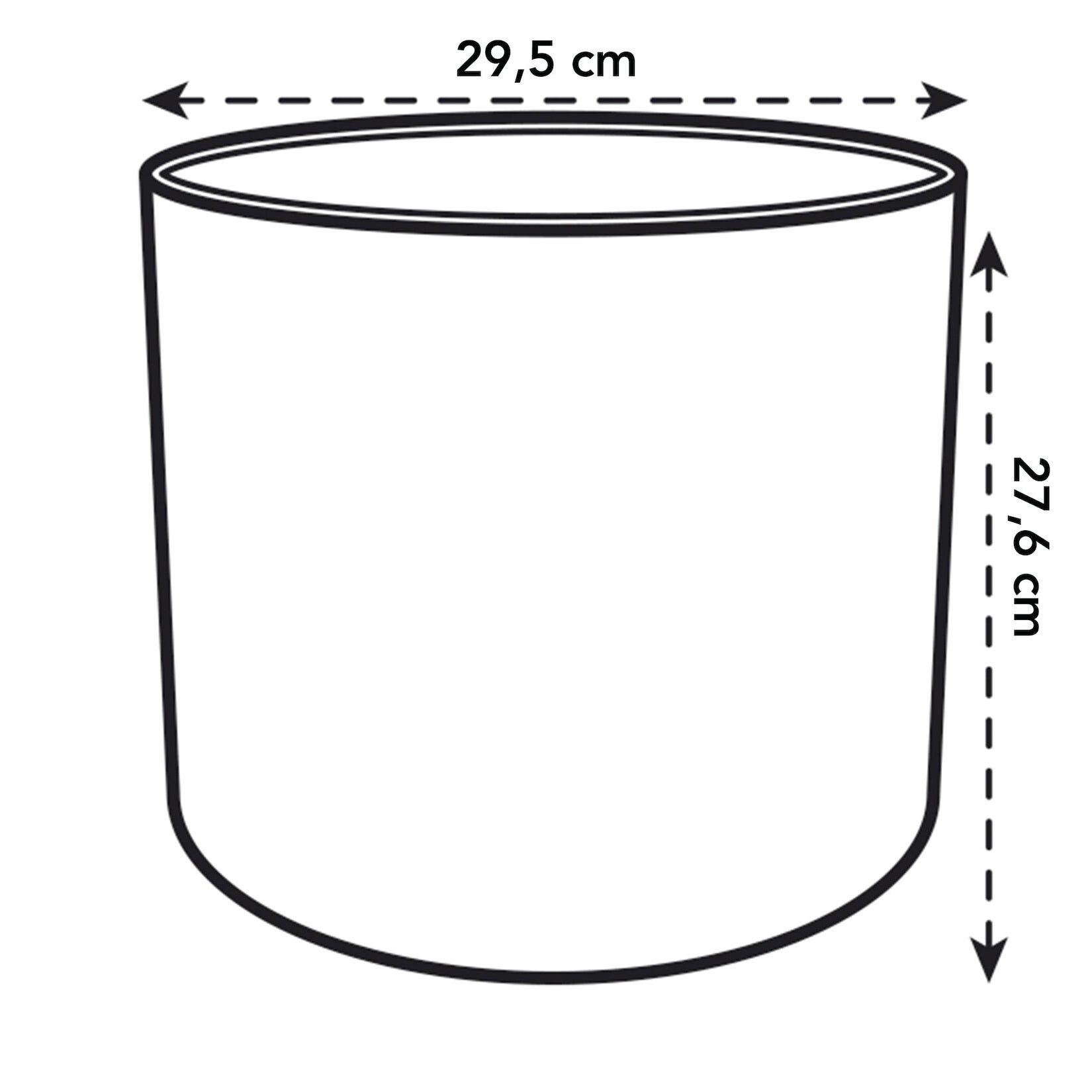 Coprivaso ELHO in polipropilene bianco H 23.3 x ø 25 cm - 8