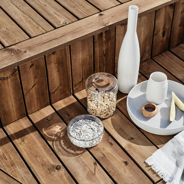 Lame terrasse en pin marron KUHMO 2, L.240 x l.14.5 cm x Ep.27 mm
