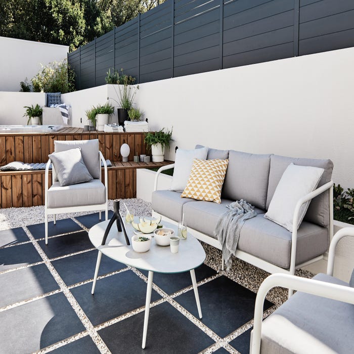 SET PORCHE ALU NATERIAL ORNA BCO