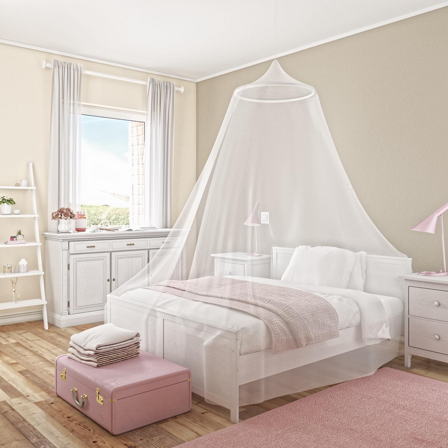 Moustiquaire H.220 x l.85 cm pour lit 1 personne MOUSTIKIT OPTIMA blanc - 2