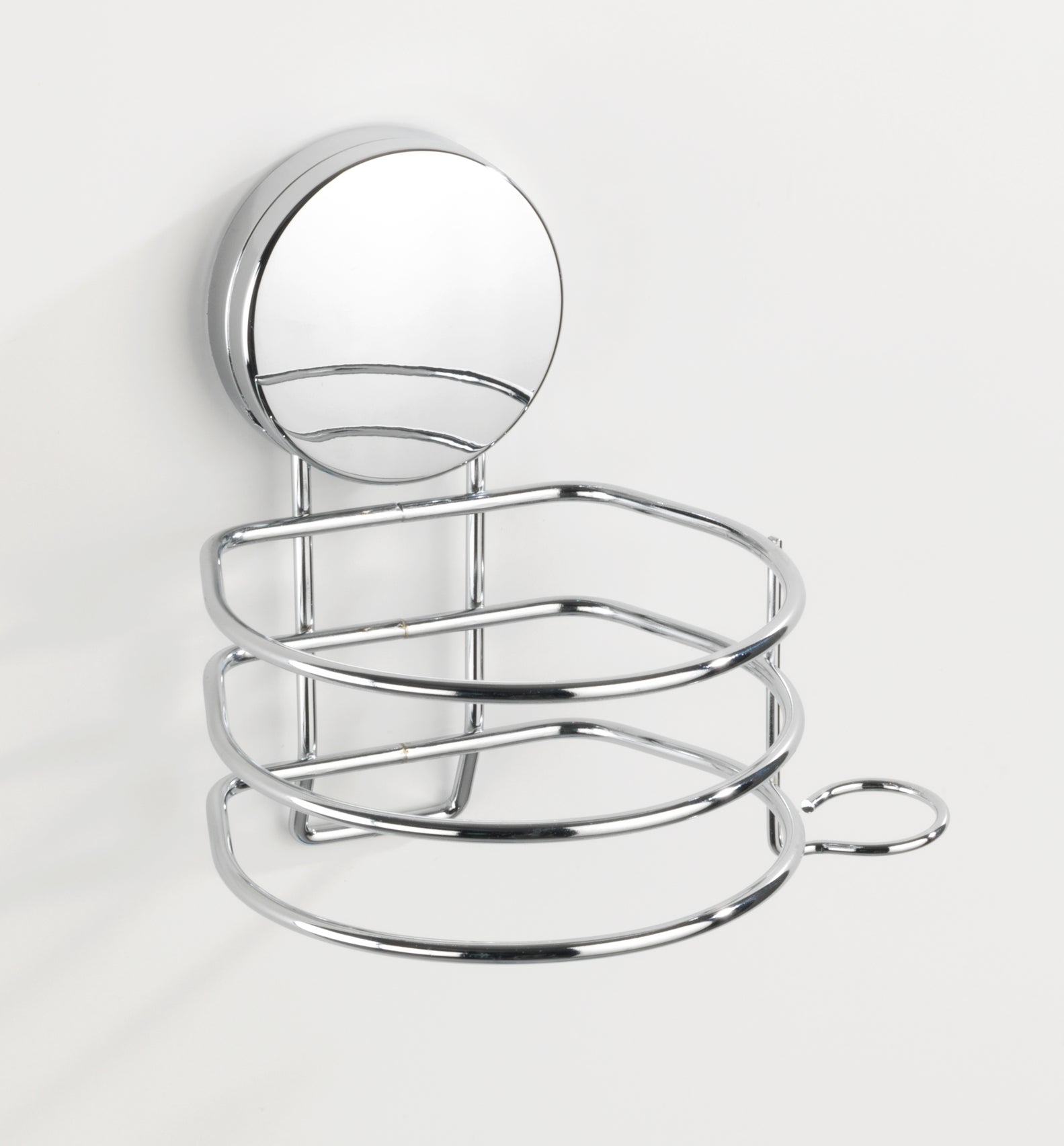 Support sèche-cheveux gris / argent à coller WENKO - 3