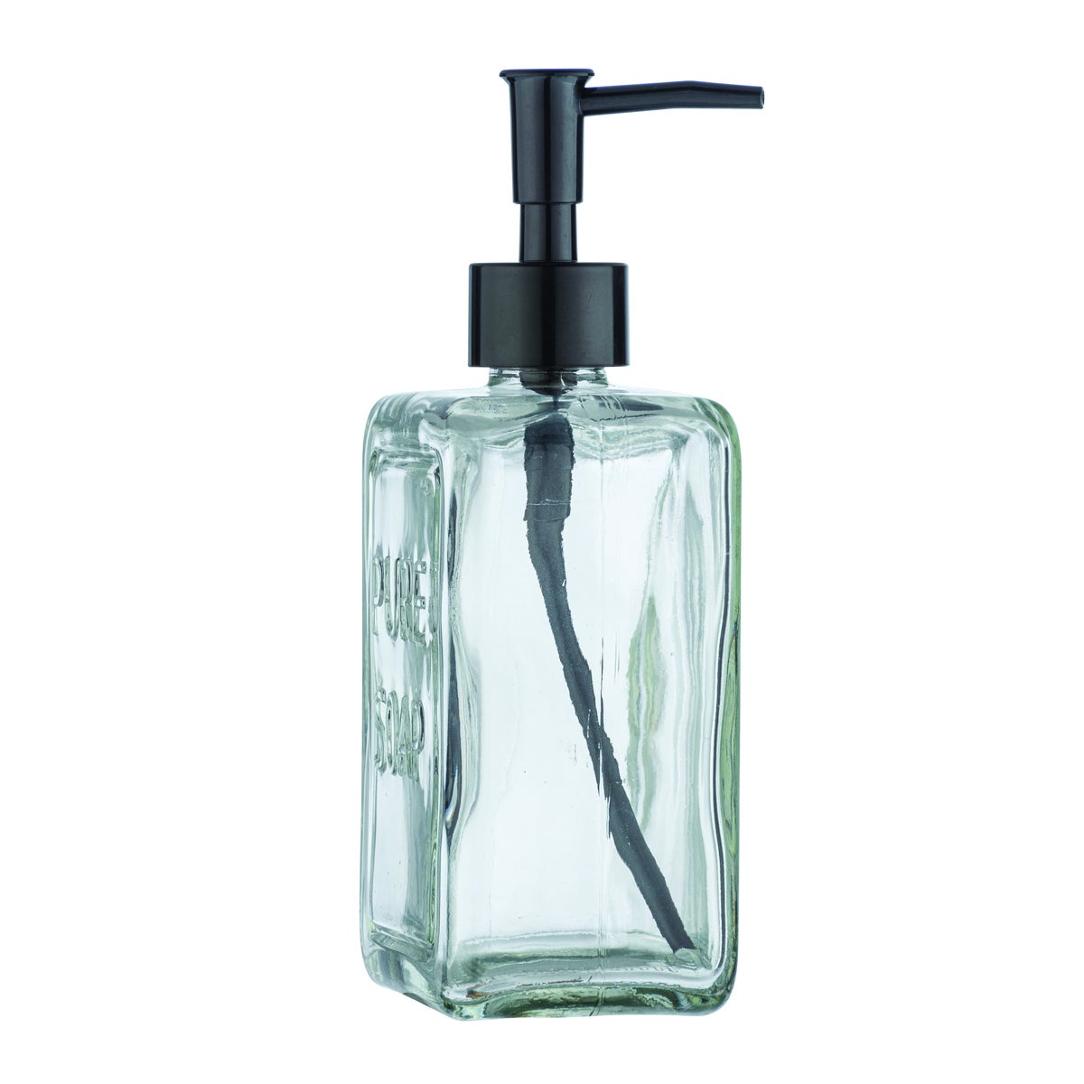 Dispenser sapone per bagno/cucina Pure trasparente in cristallo 0.55 l - 7