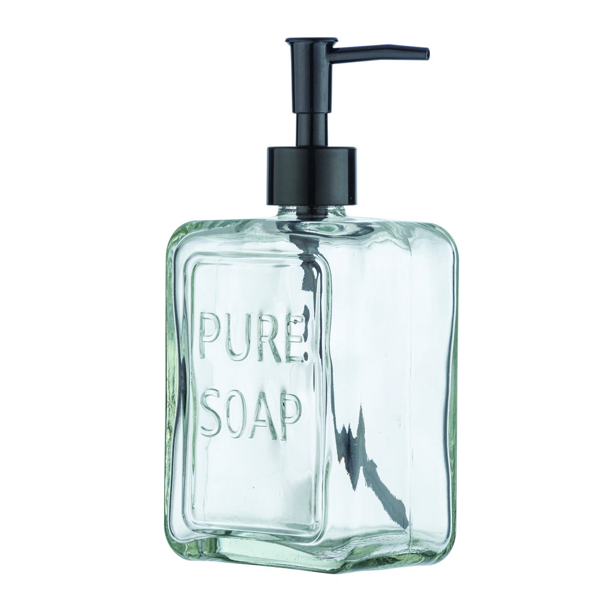 Dispenser sapone per bagno/cucina Pure trasparente in cristallo 0.55 l - 5