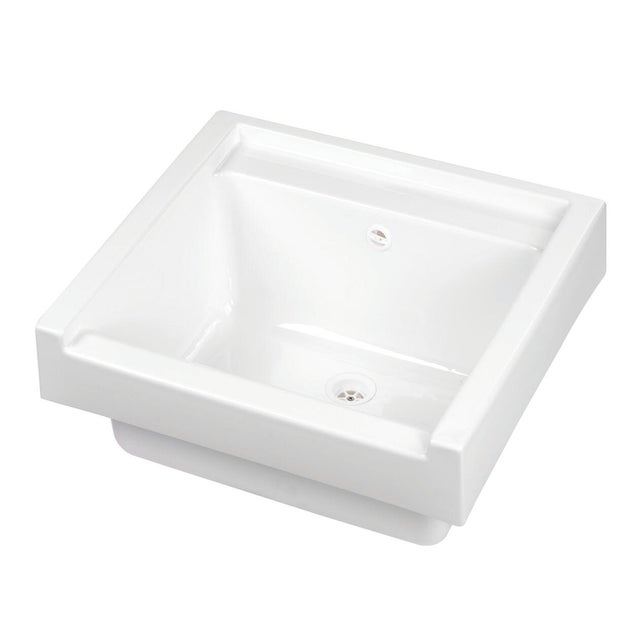 Lavatoio per bucato in resina bianco GAROFALO Edge L 60 x P 62 x Sp 60 cm da interno ed esterno