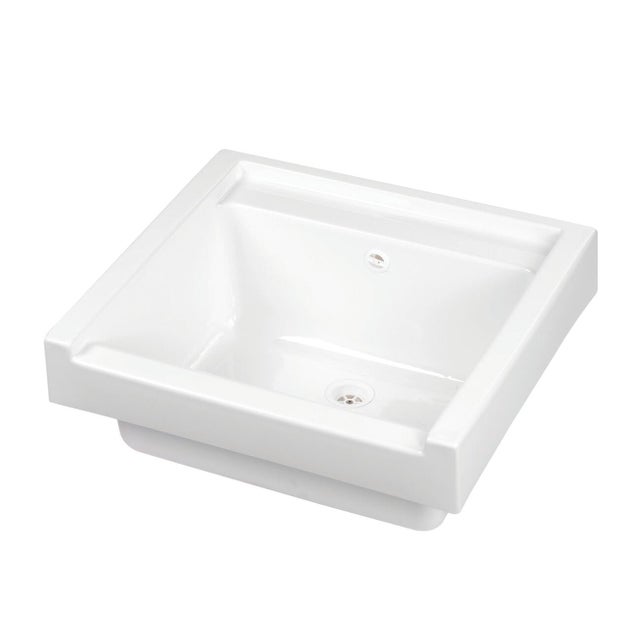 Lavatoio per bucato in resina bianco GAROFALO Edge L 60 x P 53 x Sp 60 cm da interno ed esterno