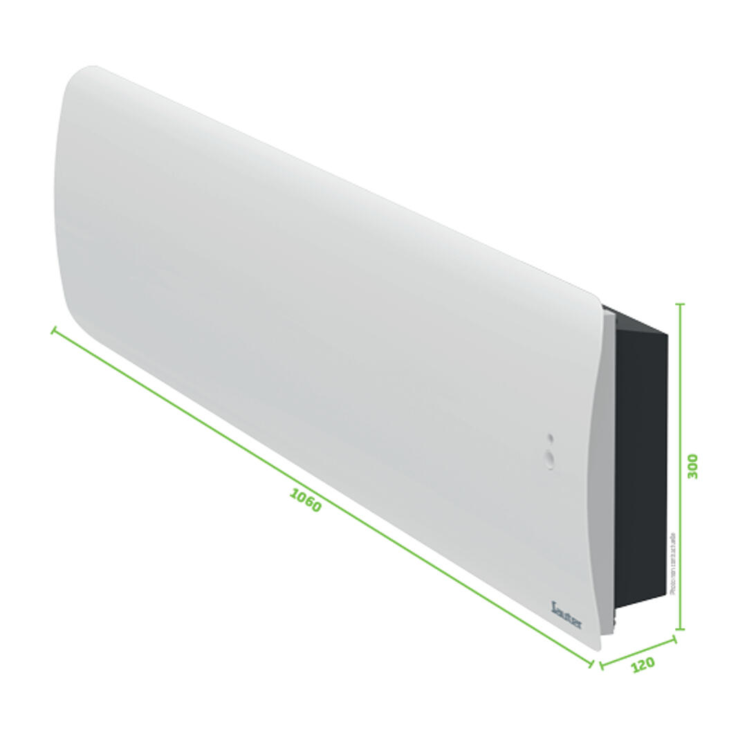 Radiateur électrique double système chauffant 1000W SAUTER Hekla plinthe noir - 9