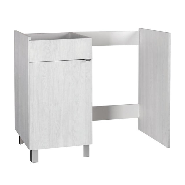 Mobile coprilavatrice Exe sx 1 anta in truciolare olmo perla P 60 x L 108 x H 92.5 cm