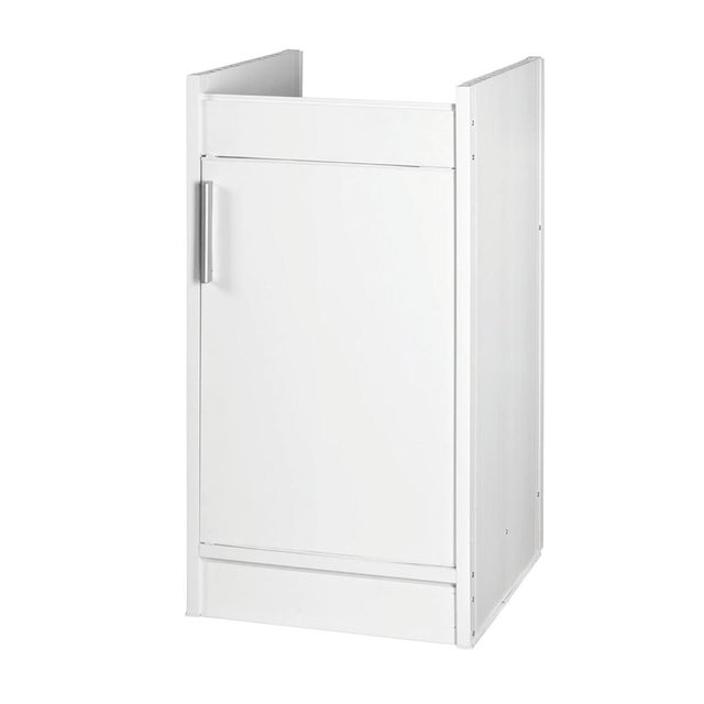 Mobile lavanderia Ada 1 anta in pvc bianco ottico ral_9016 P 50 x L 45 x H 84 cm