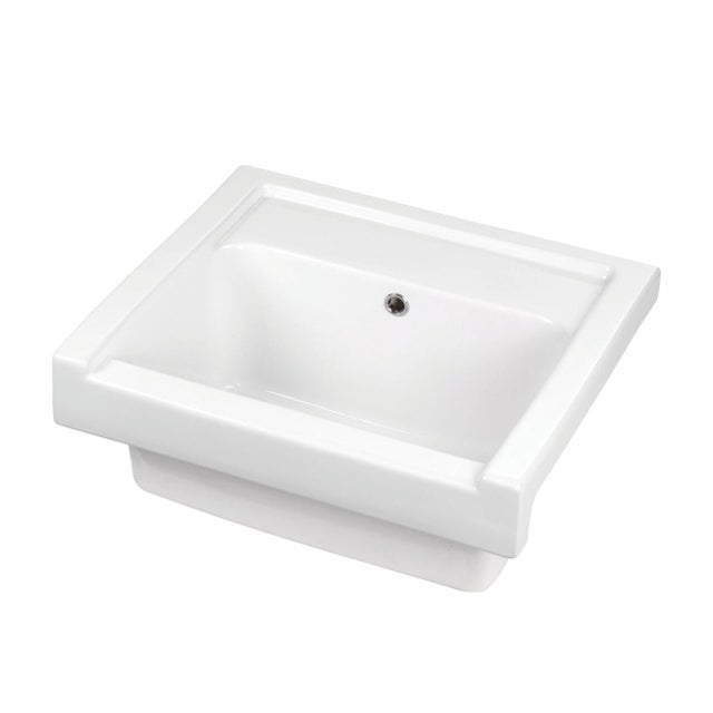 Lavatoio per bucato in ceramica bianco GAROFALO Remix L 61 x P 53 x Sp 61 cm da interno